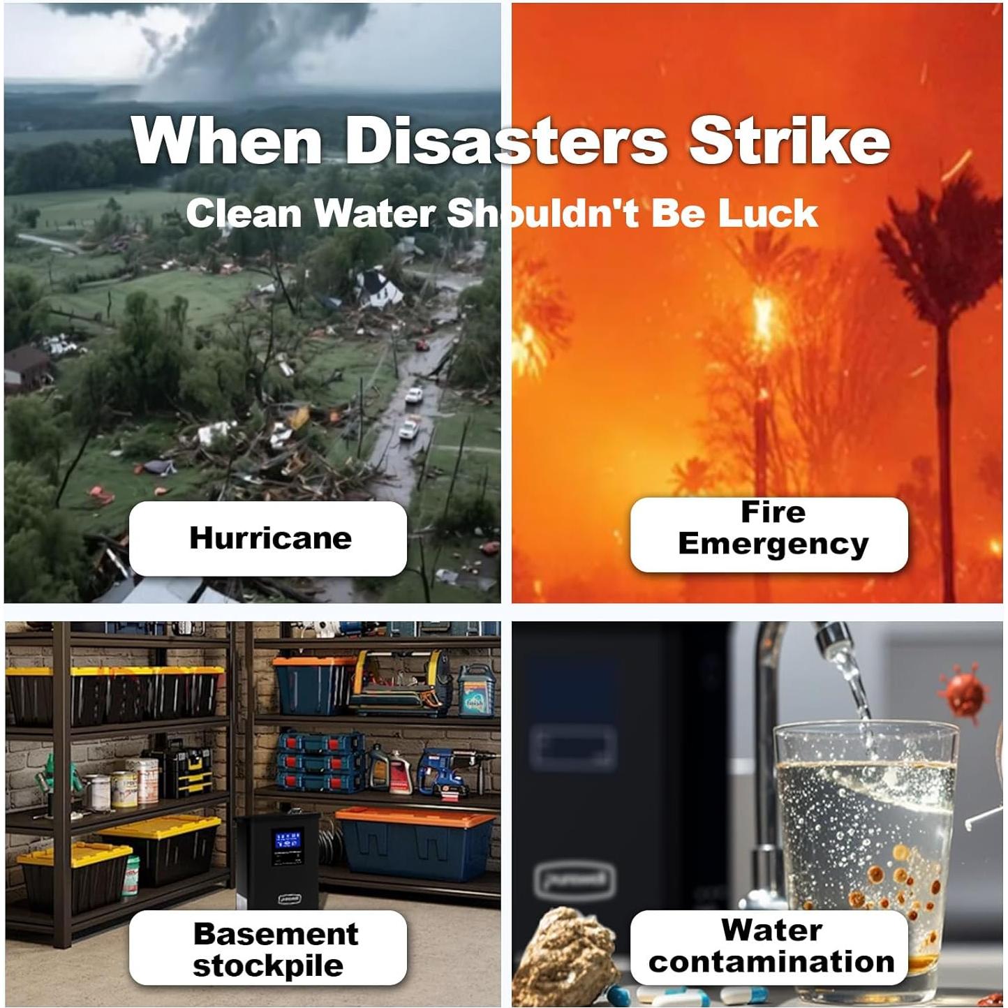 Purificador de Agua Portátil Purewell K8680 RO con UV 10 Etapas