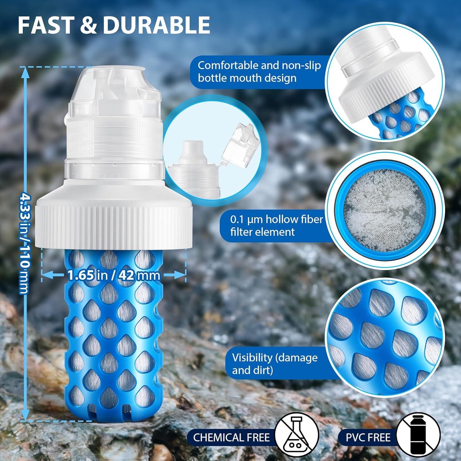 Cartucho de Filtro de Agua Enhon Compatible Katadyn BeFree 1 Pack