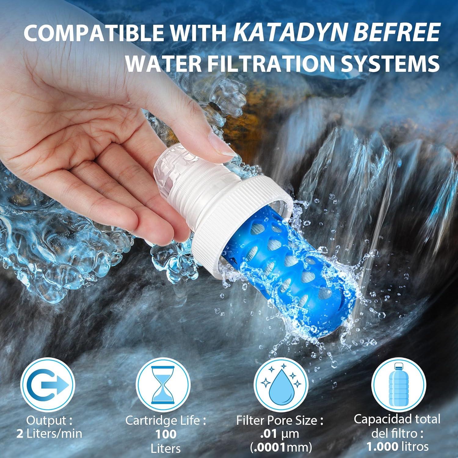 Cartucho de Filtro de Agua Enhon Compatible Katadyn BeFree 1 Pack