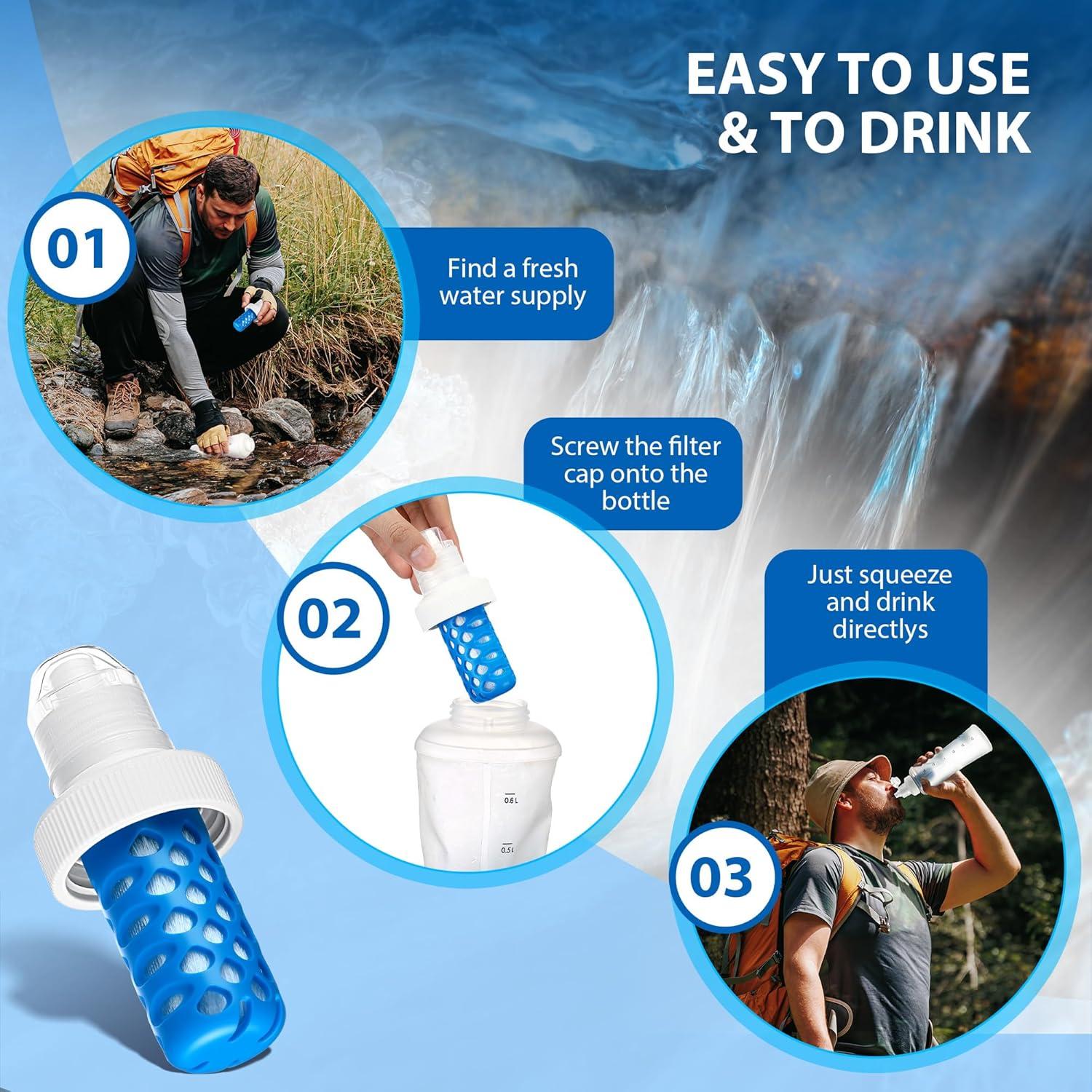 Cartucho de Filtro de Agua Enhon Compatible Katadyn BeFree 1 Pack