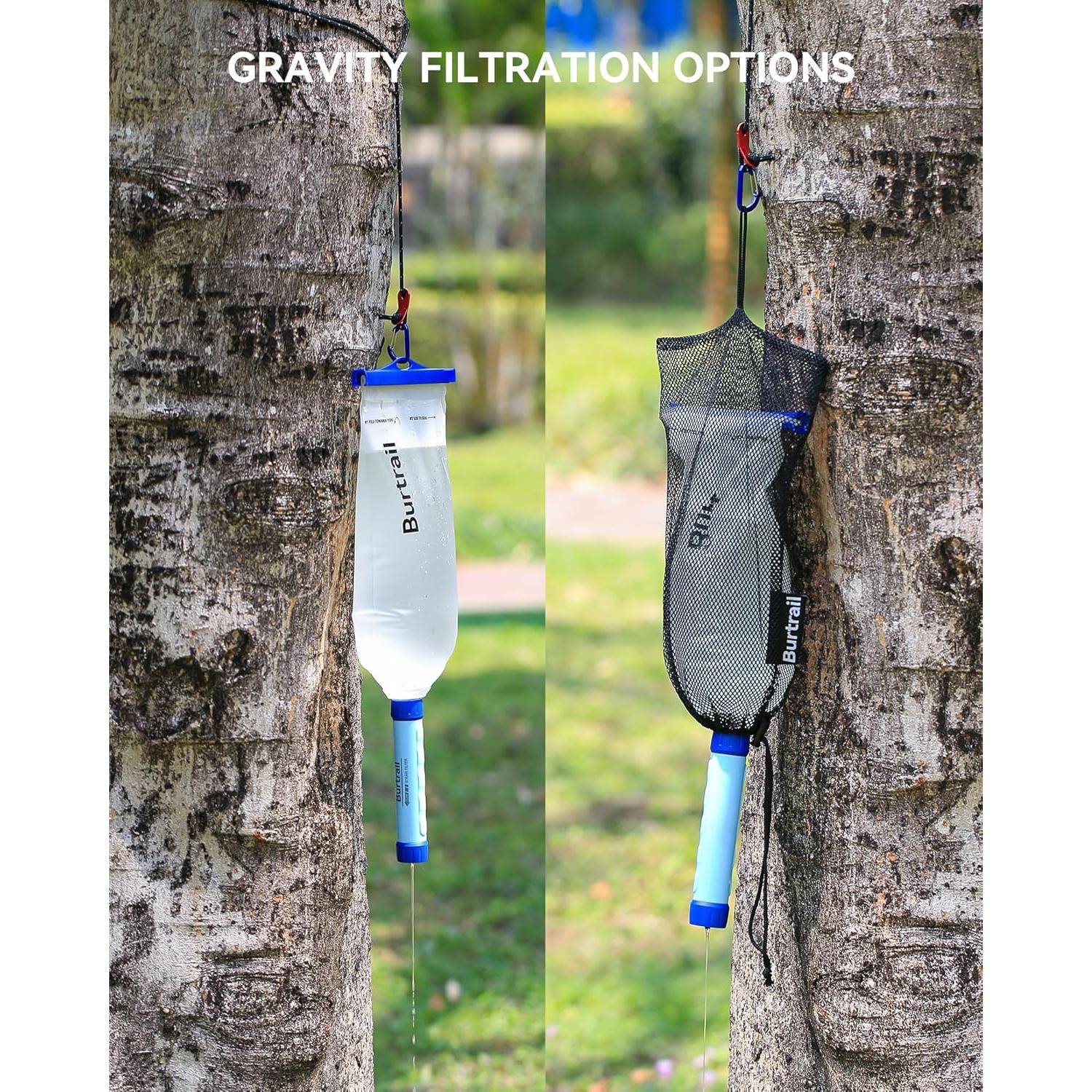 Bolsa de Agua Squeeze 2L Burtrail, Boca Ancha 28mm, Ligera