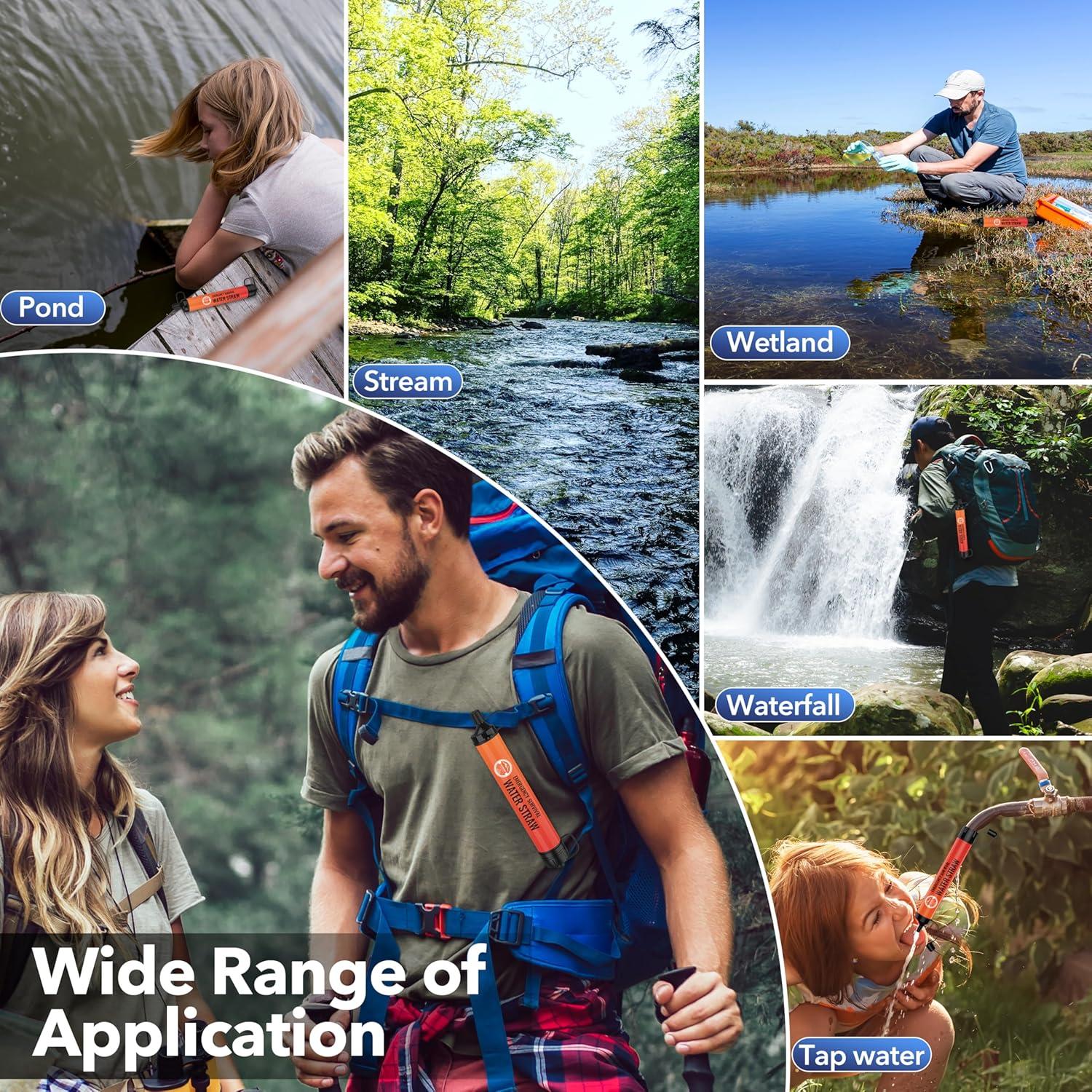 Filtro de Agua Personal Lormandy S2 - 4 PCS, 0.1 Micrones