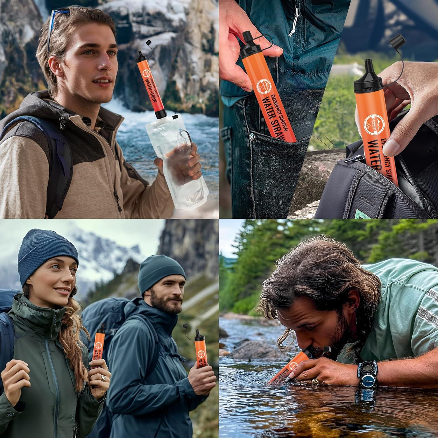 Filtro de Agua Personal Lormandy S2 - 4 PCS, 0.1 Micrones