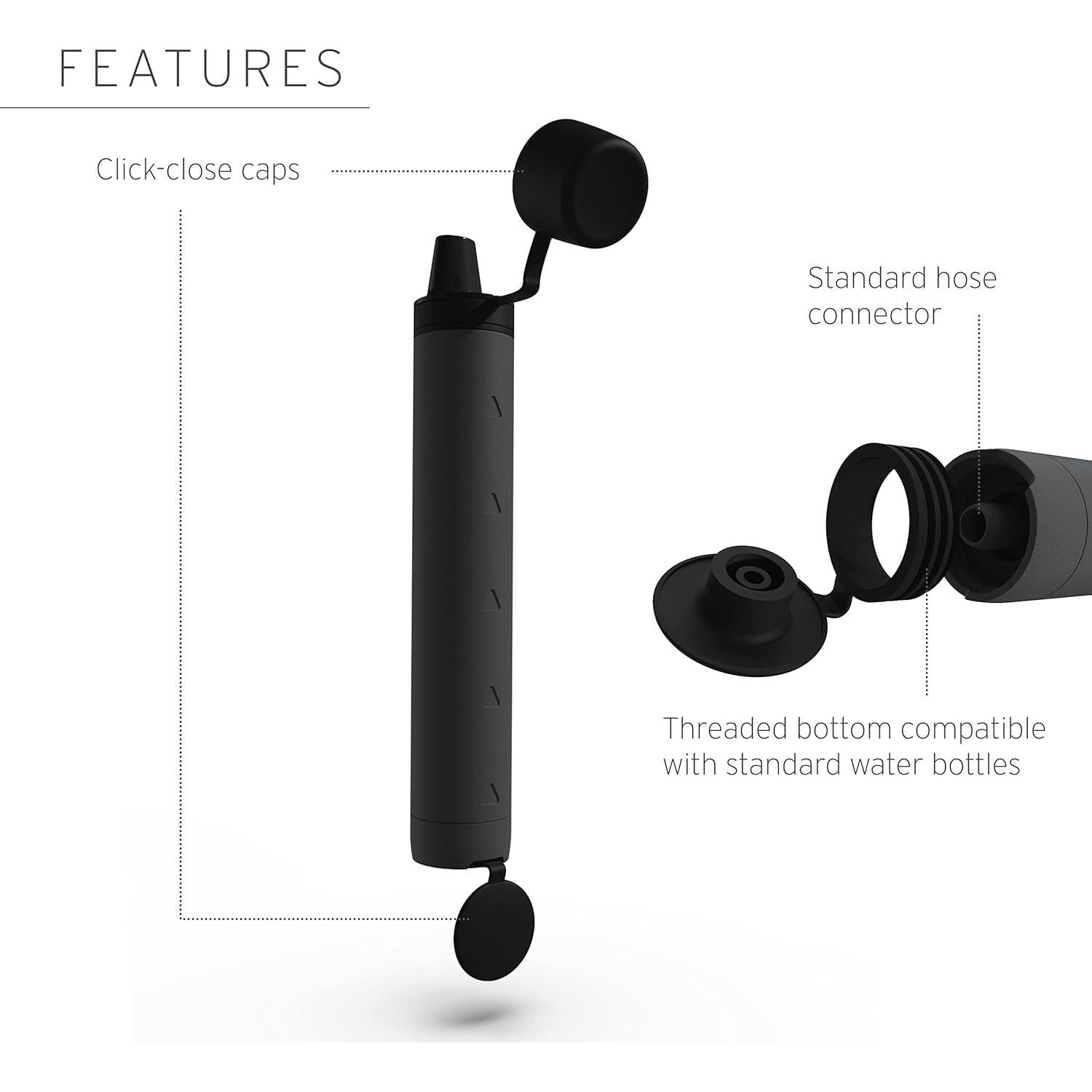 Filtro de Agua LifeStraw Peak Series con Funda Oficial - 5 Años