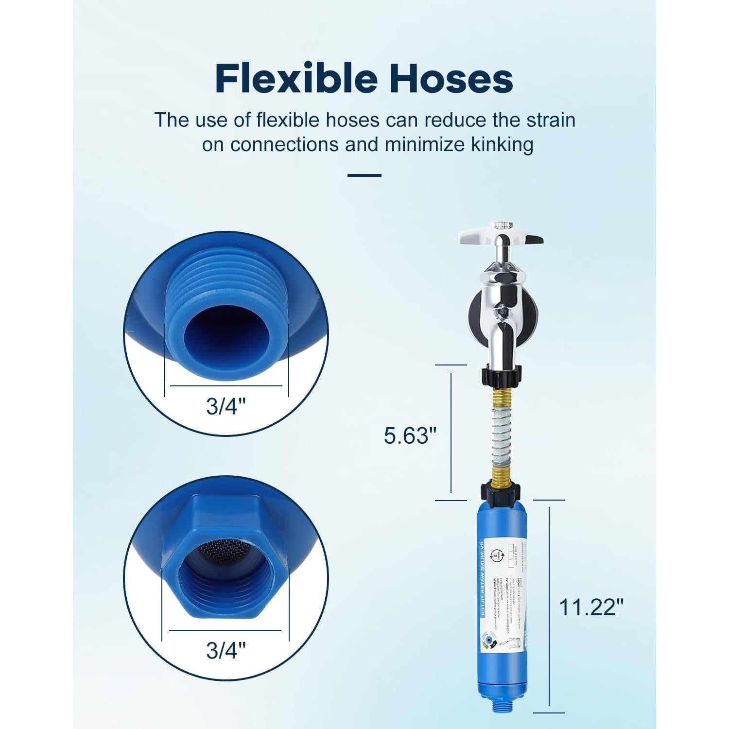 Filtro de Agua para RV FAHKNS - Paquete de 2, 4000 L, Reduce Cloro
