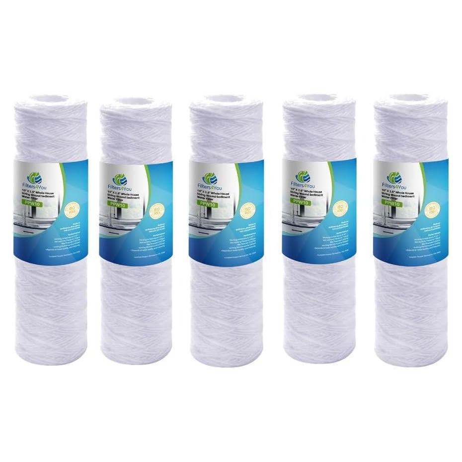 Cartuchos de Filtro de Agua CFS 5 Unidades 25.4x6.35cm Sedimento