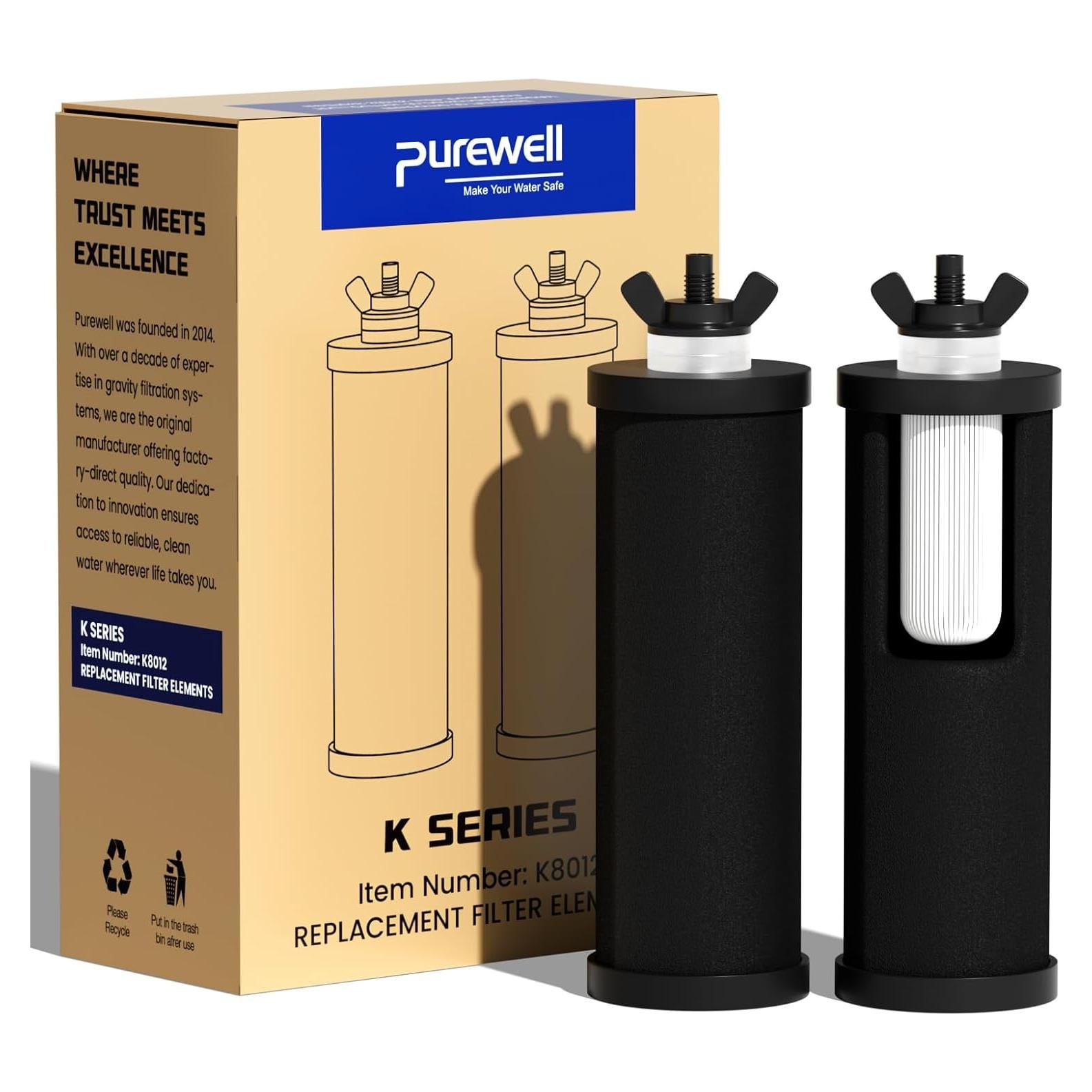 Filtros de Agua Purewell PF-3 Negro 3 Etapas Paquete de 2