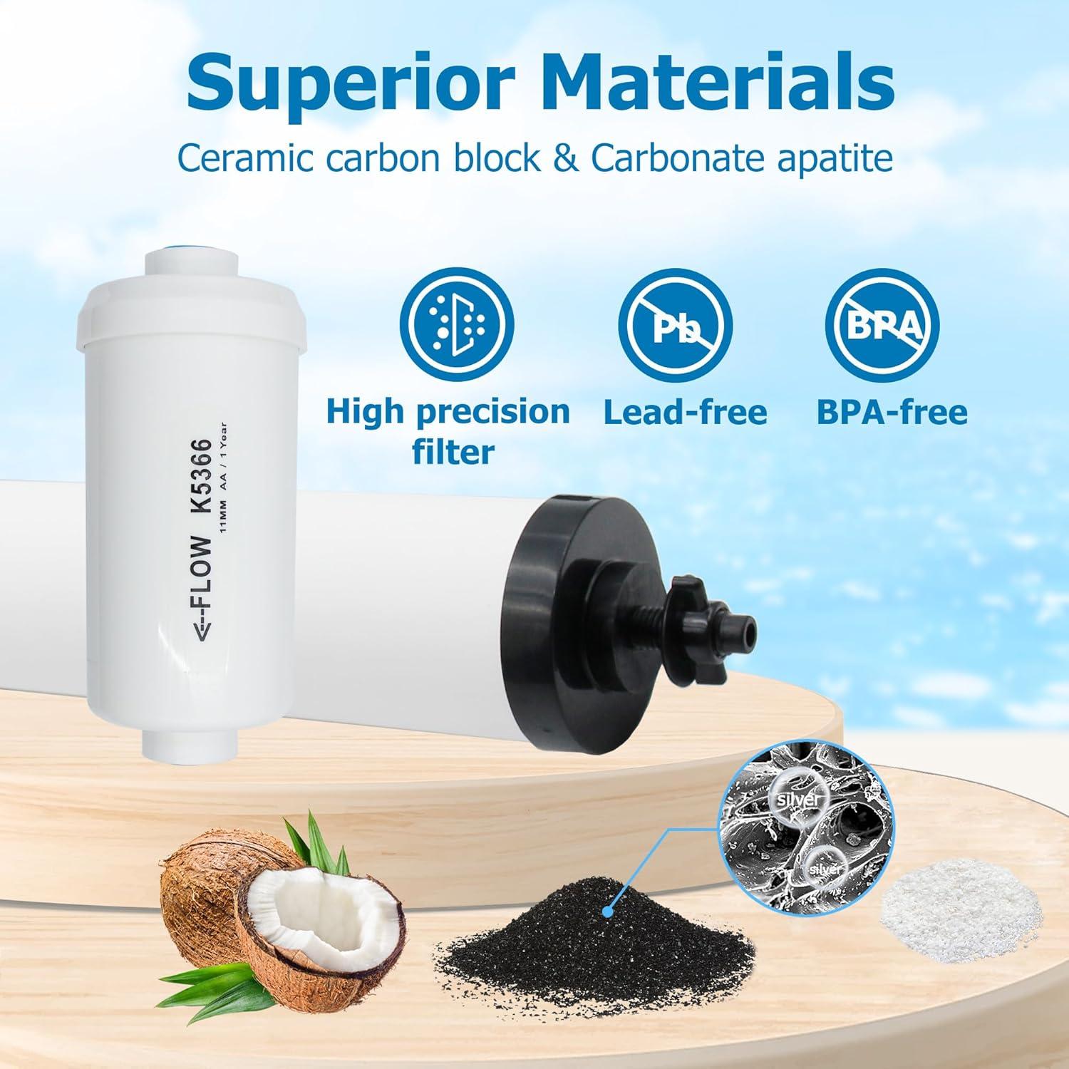 Filtro Cerámico Larayci Mejorado para Agua Berkey 4 Unidades