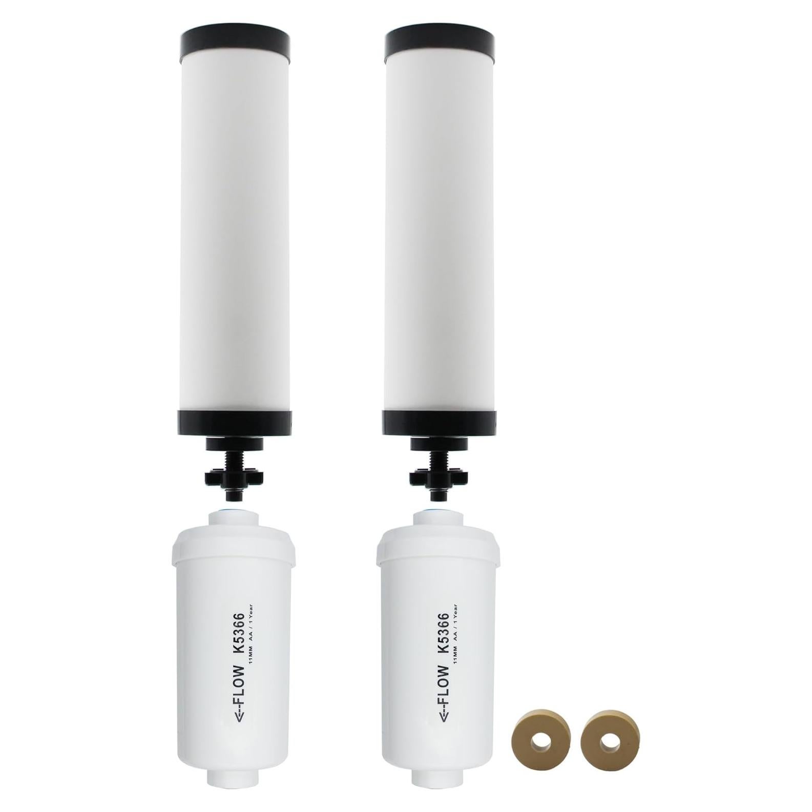 Juego de Filtros de Agua Cerámicos Renami RC-BWF+WWF-2, 4 Unidades