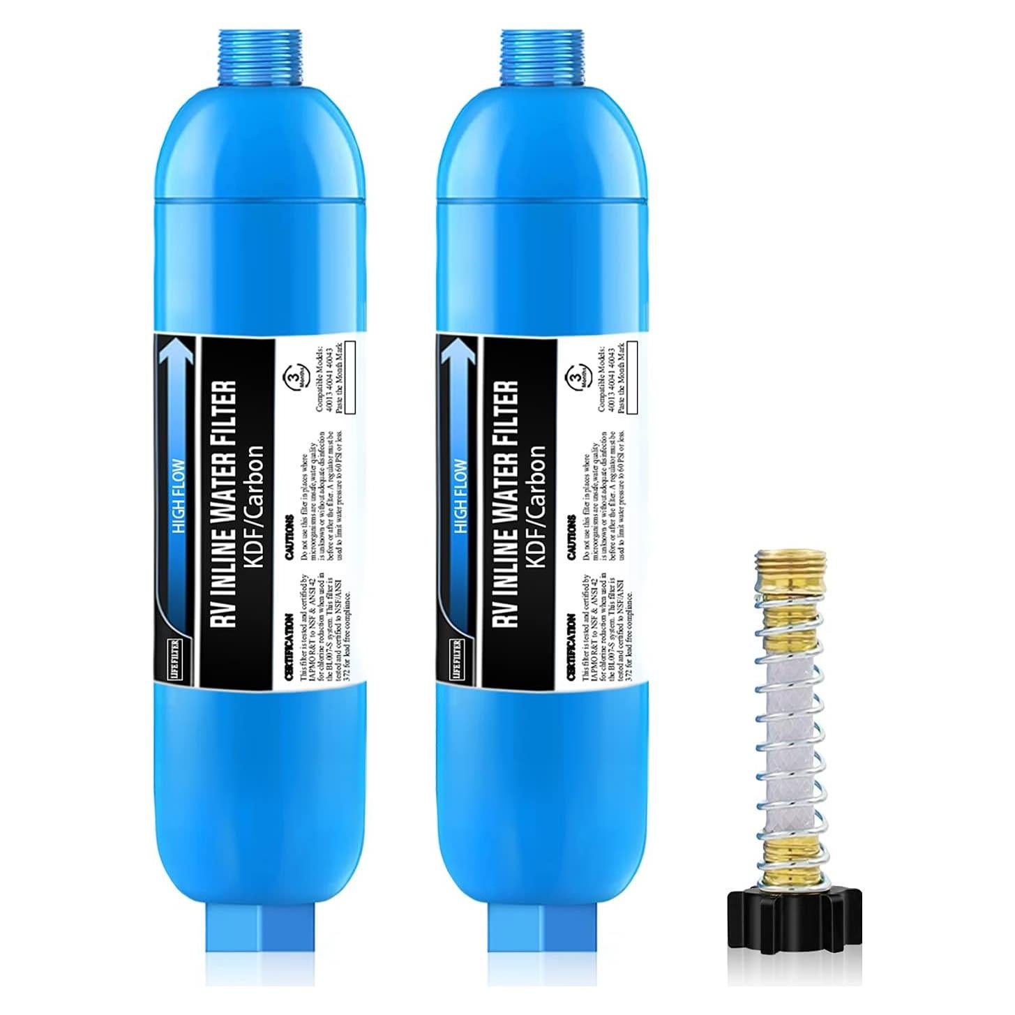 Filtro de Agua Inline Lifefilter para RV, Paquete de 2, NSF