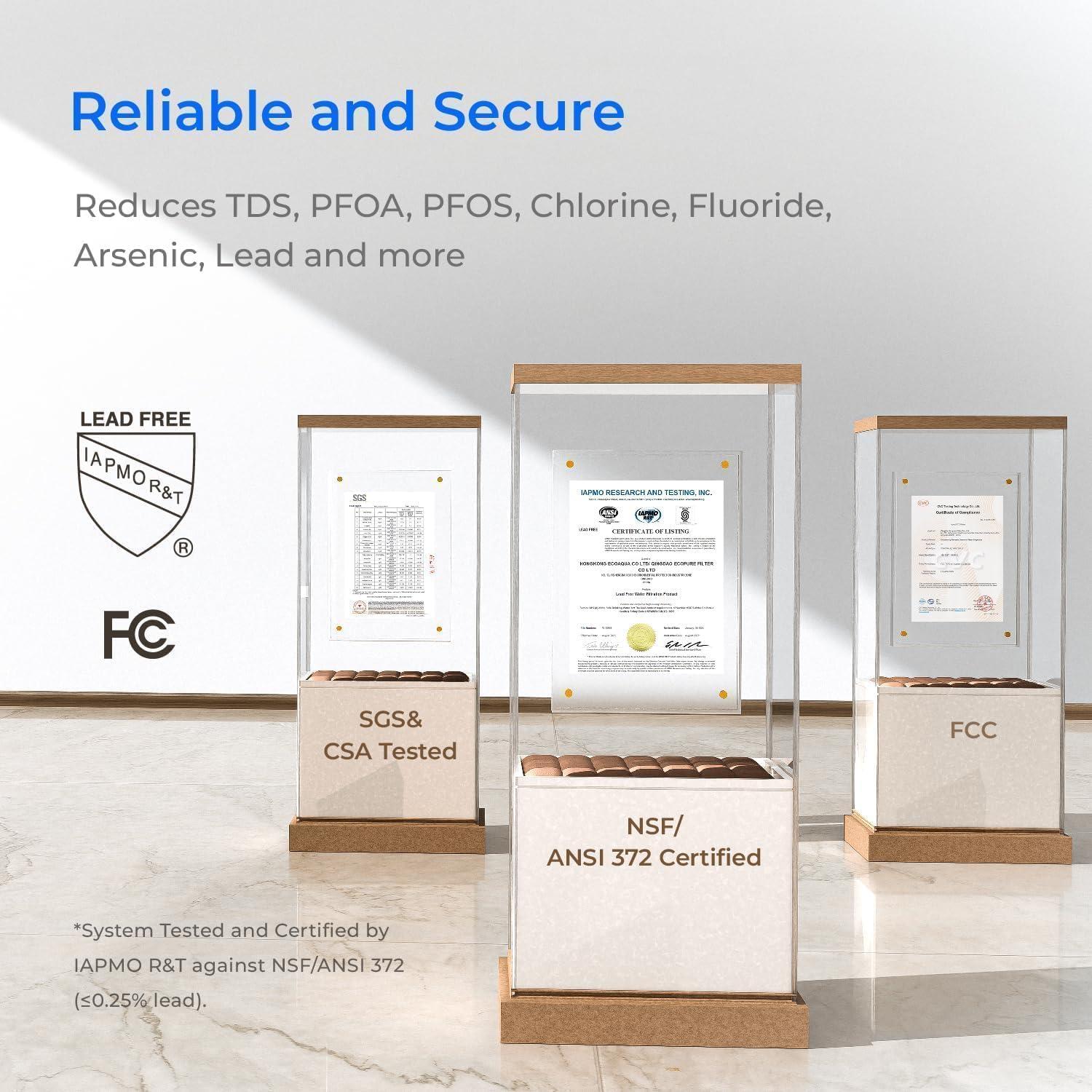 Sistema de Ósmosis Inversa Waterdrop C1-G 6 Etapas Encimera