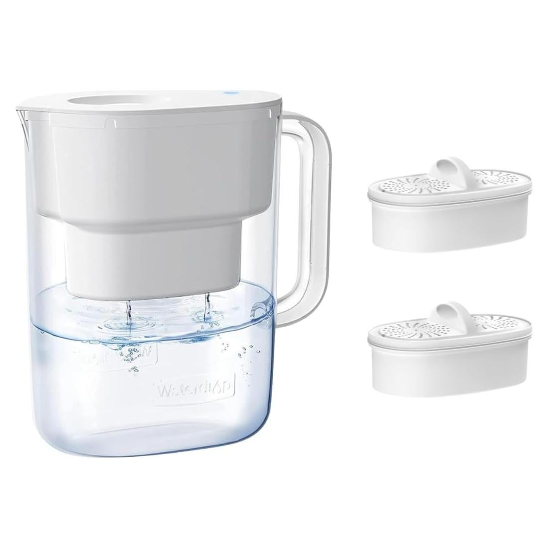 Jarra de Filtro de Agua Waterdrop 10 Tazas, 757 Litros, Blanca