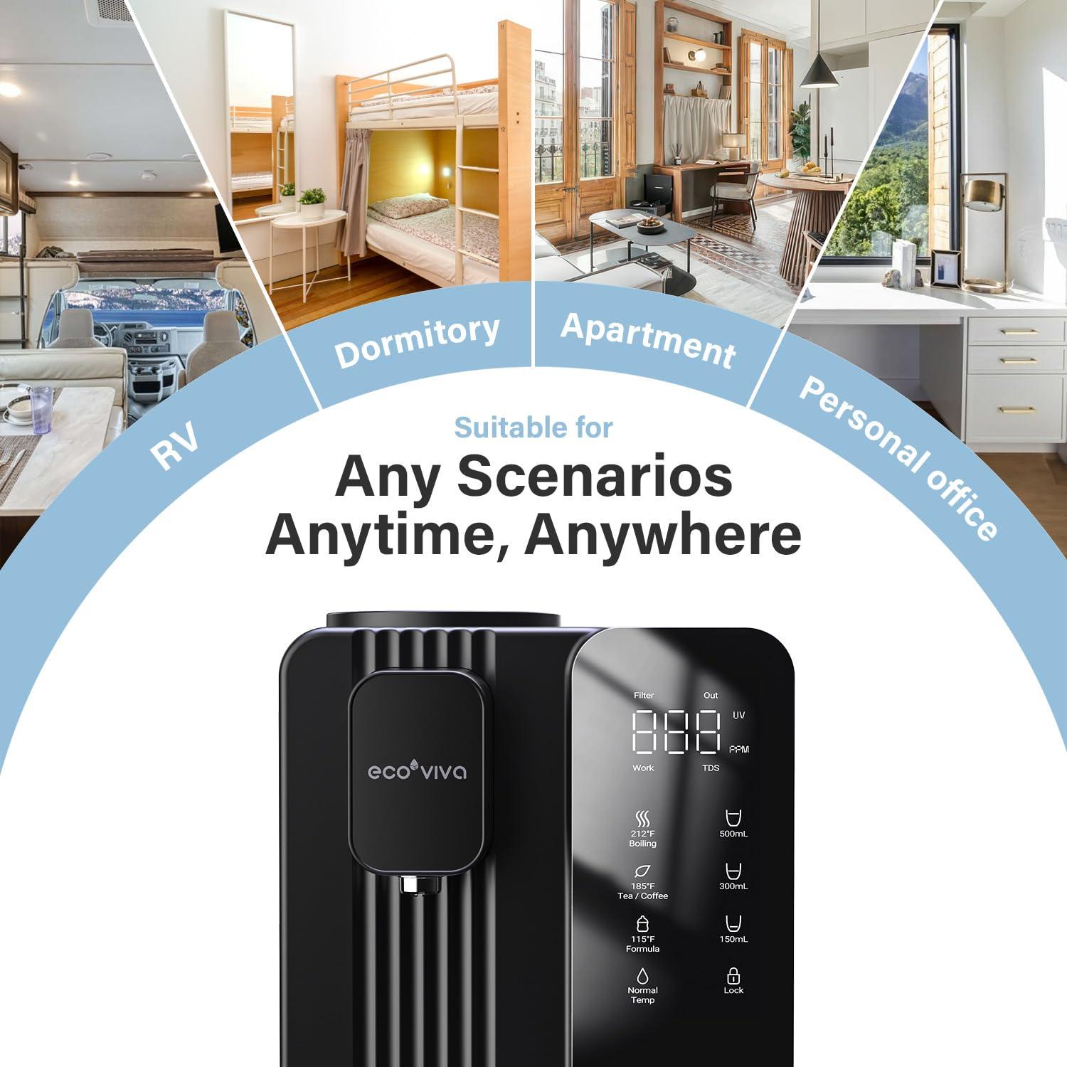 Purificador de Agua de Ósmosis Inversa Ecoviva MATE4 7 Etapas