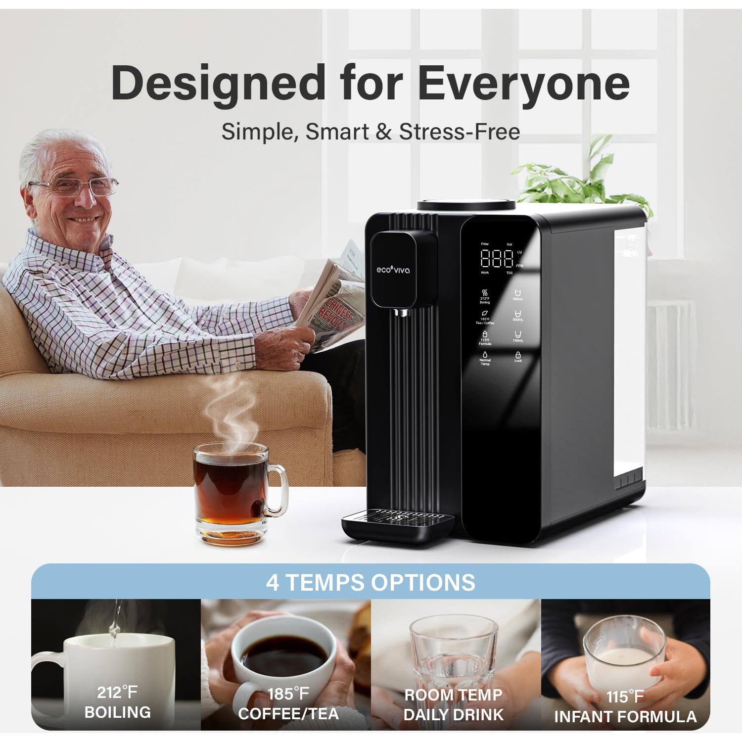 Purificador de Agua de Ósmosis Inversa Ecoviva MATE4 7 Etapas