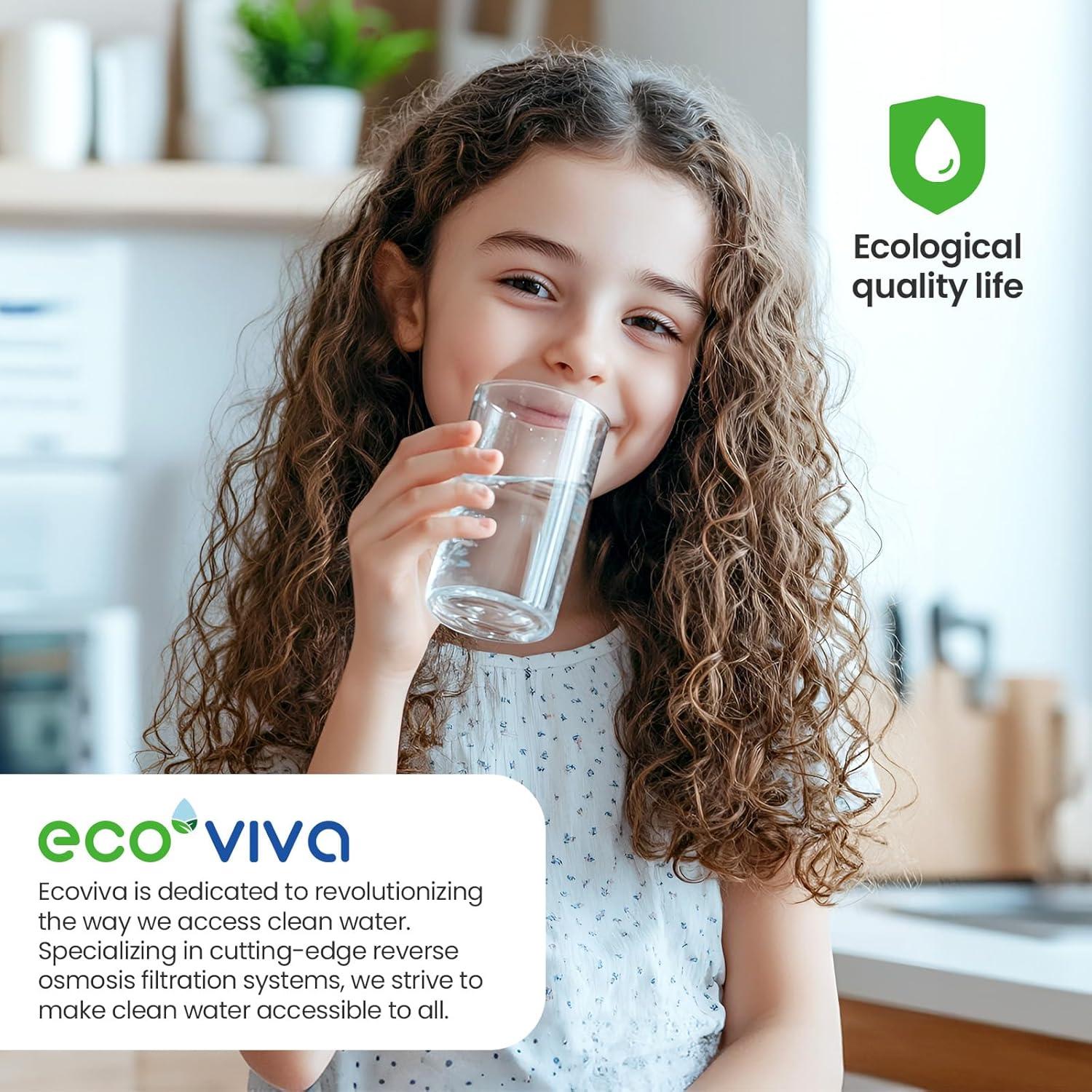 Purificador de Agua de Ósmosis Inversa Ecoviva MATE4 7 Etapas