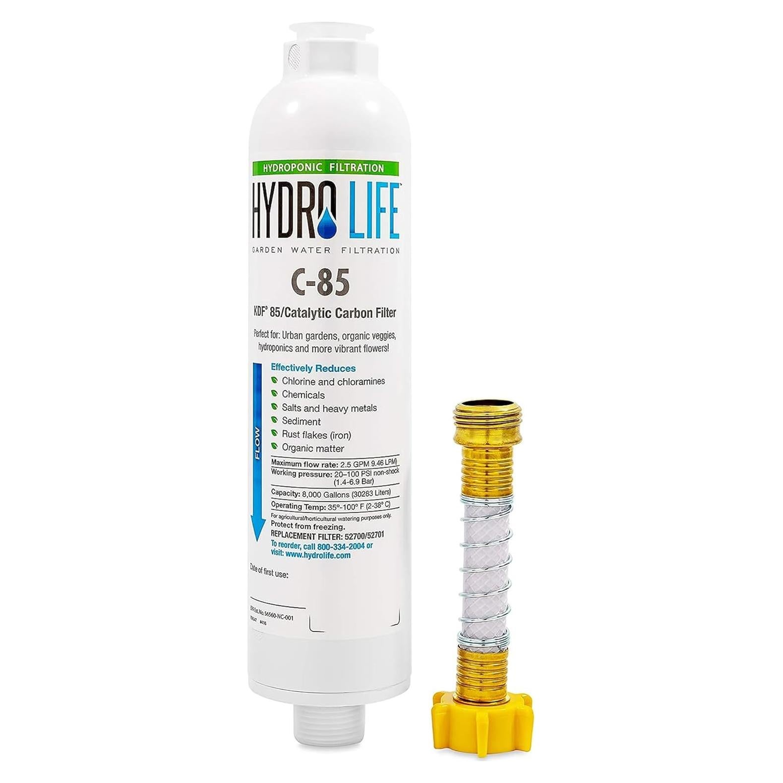 Filtro de Agua Inline Camco 52700 con Protector de Manguera