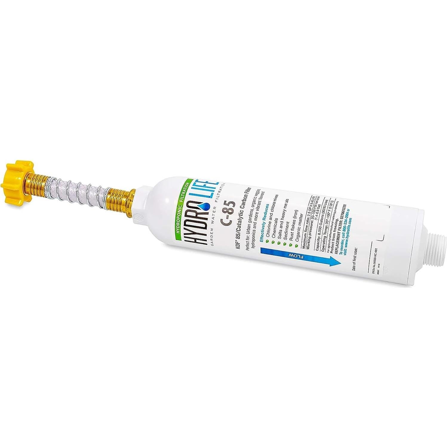 Filtro de Agua Inline Camco 52700 con Protector de Manguera