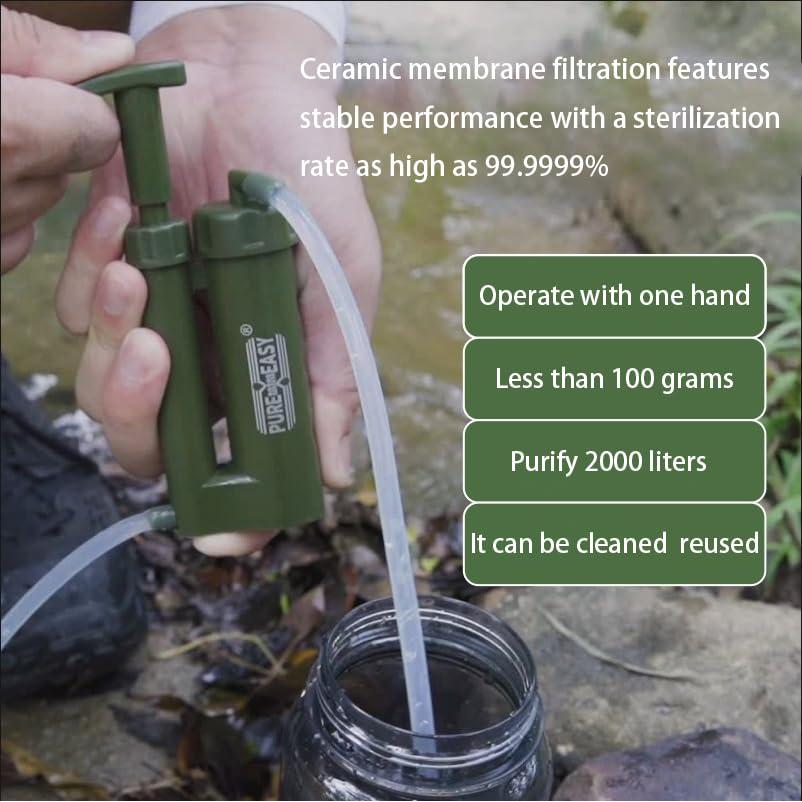 Filtro de Agua Portátil VellyHiker - Purificador de 0.0001 Micrones