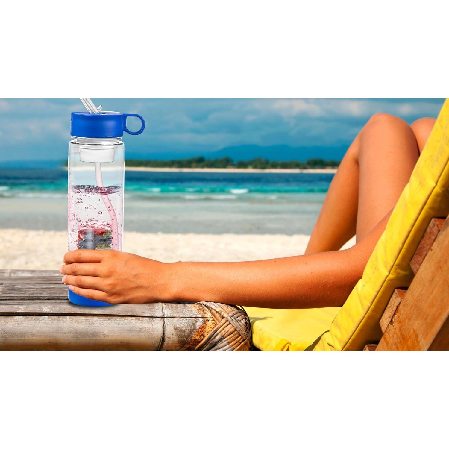 Botella de Agua Filtrada Basily con Infusor de Frutas 1L