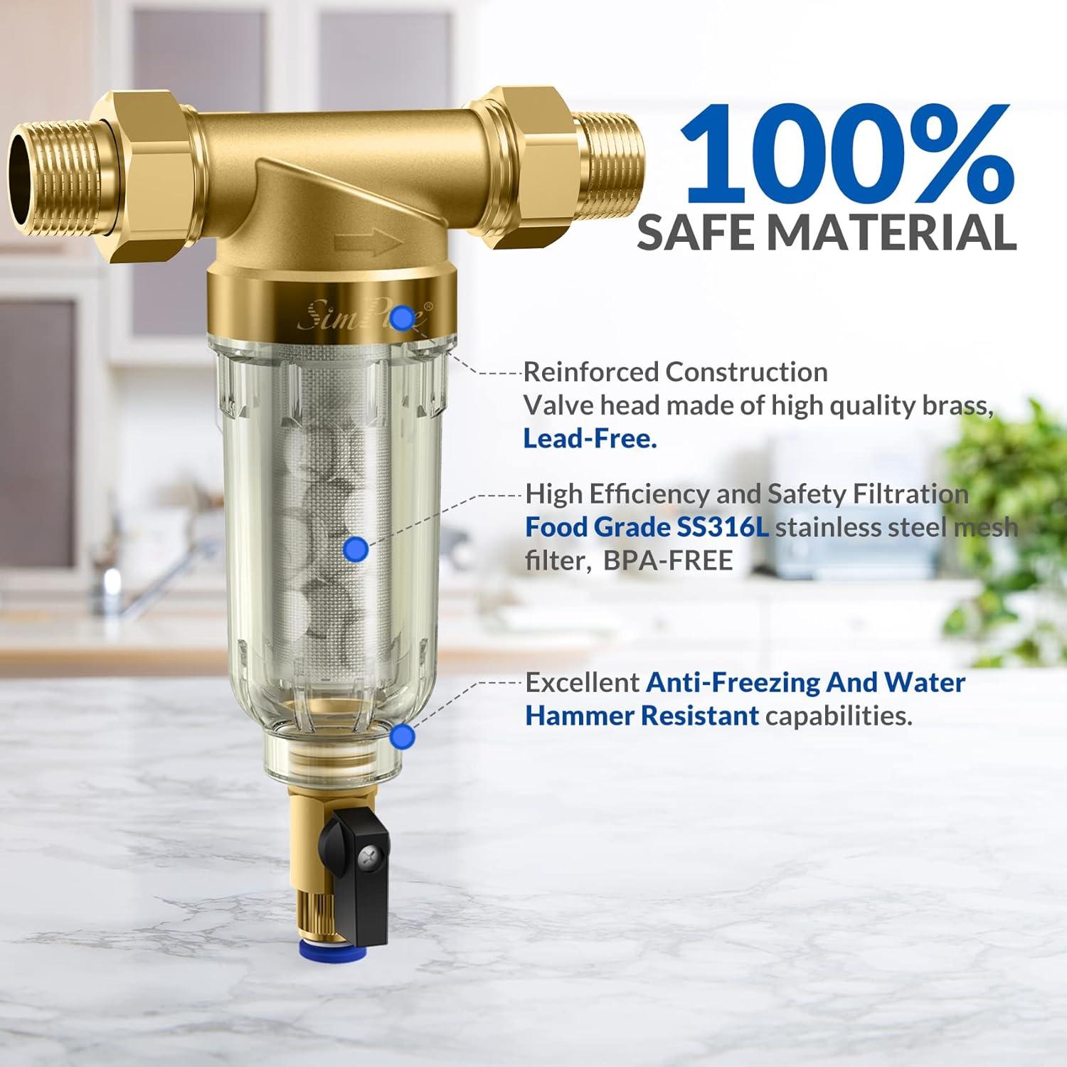 Cartucho Filtro Agua Sedimentos SimPure DC5S 40 Micrones