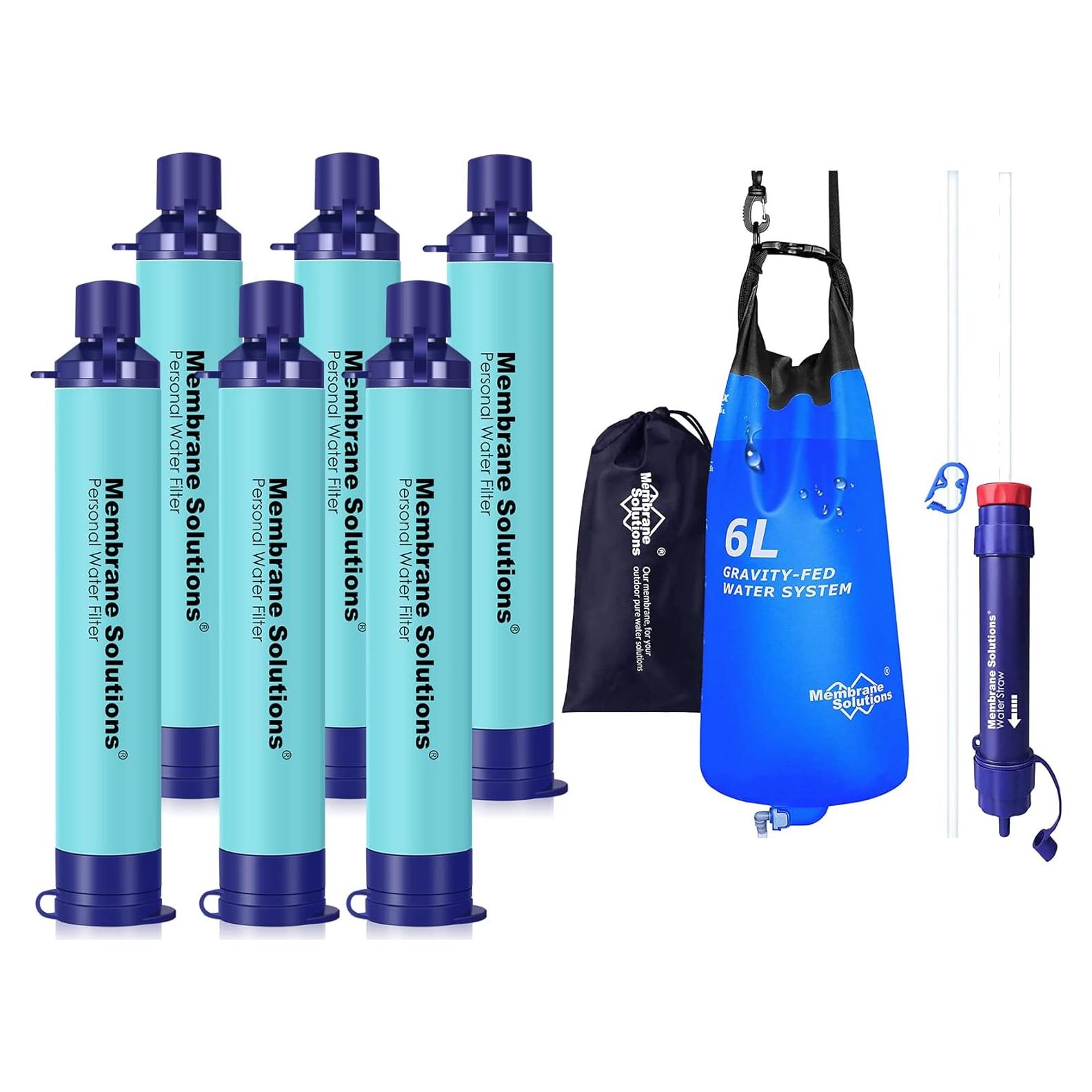 Filtro de Agua Portátil Membrane Solutions 5 Etapas 6L Azul