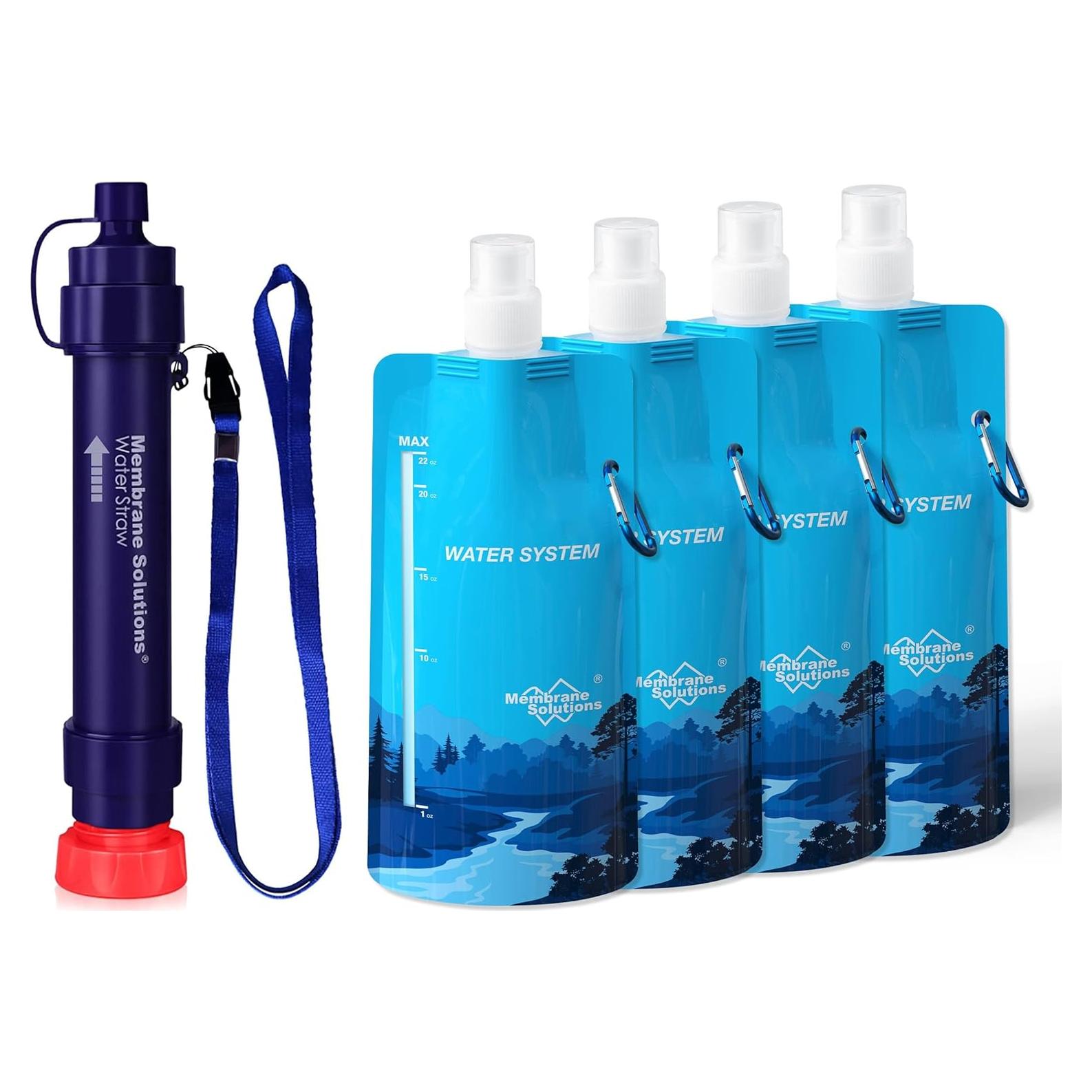 Filtro de Agua Desmontable Membrane Solutions S2 + Bolsa 680ml