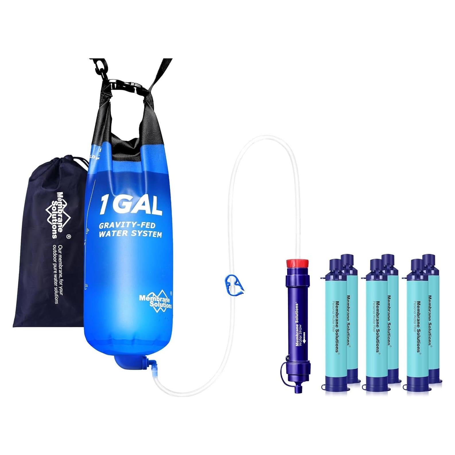 Filtro de Agua por Gravedad 3.8L Membrane Solutions Azul