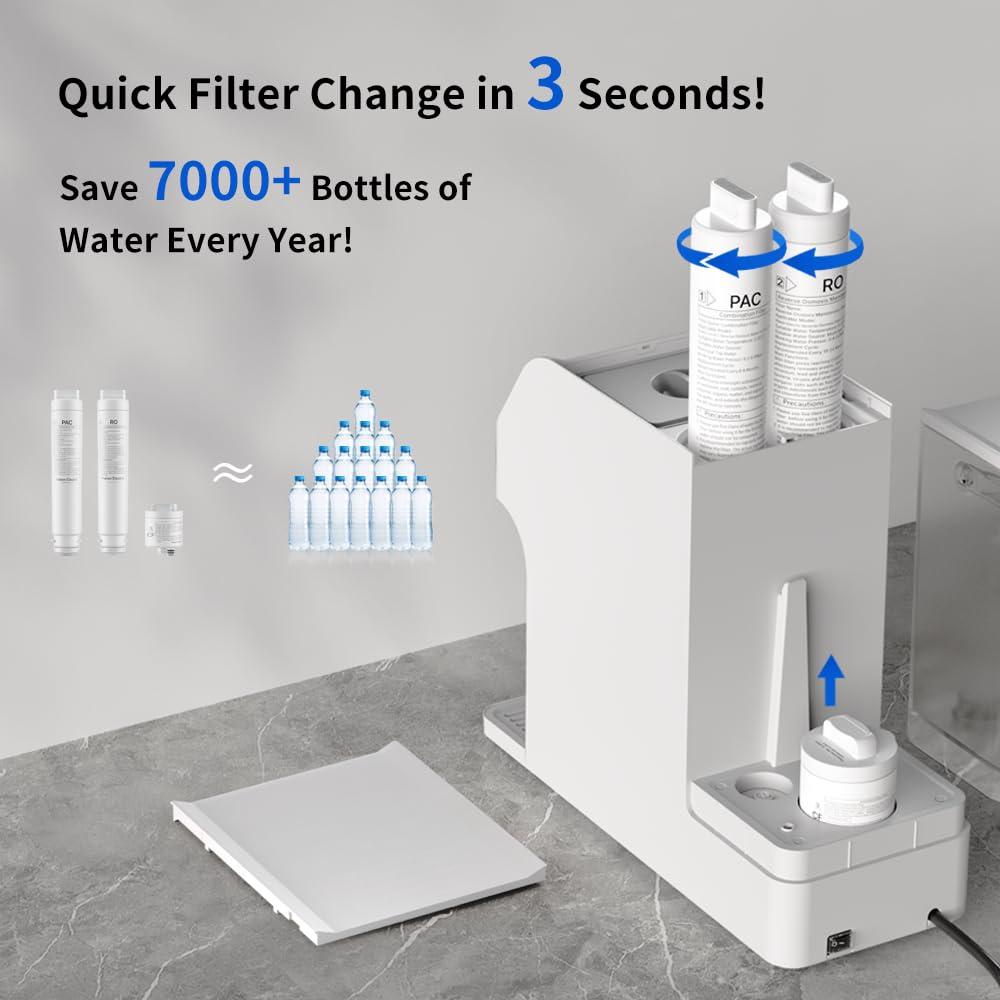 Filtro de Agua Ósmosis Inversa Waken C11A 8 Etapas UV 1585L/día