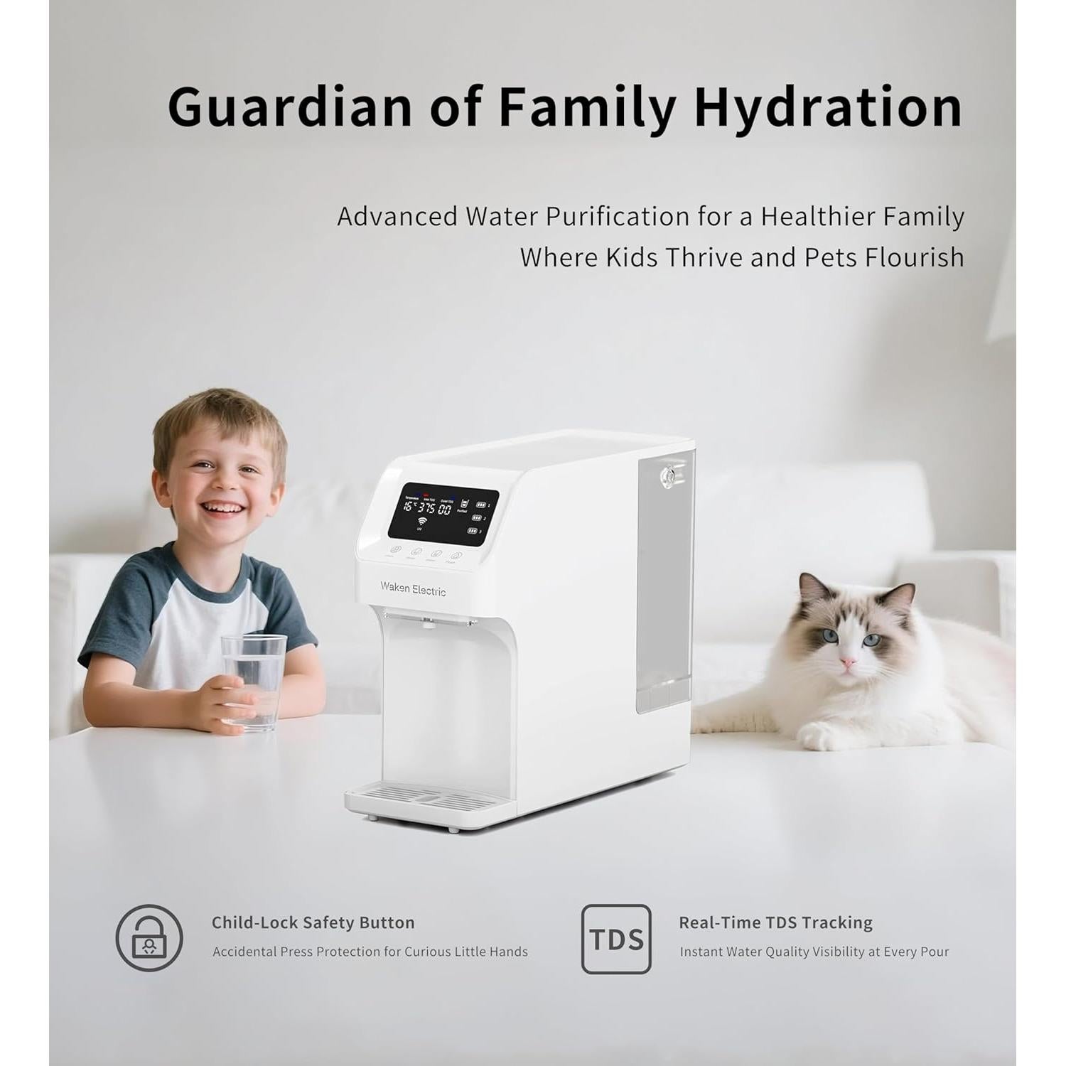 Filtro de Agua Ósmosis Inversa Waken C11A 8 Etapas UV 1585L/día