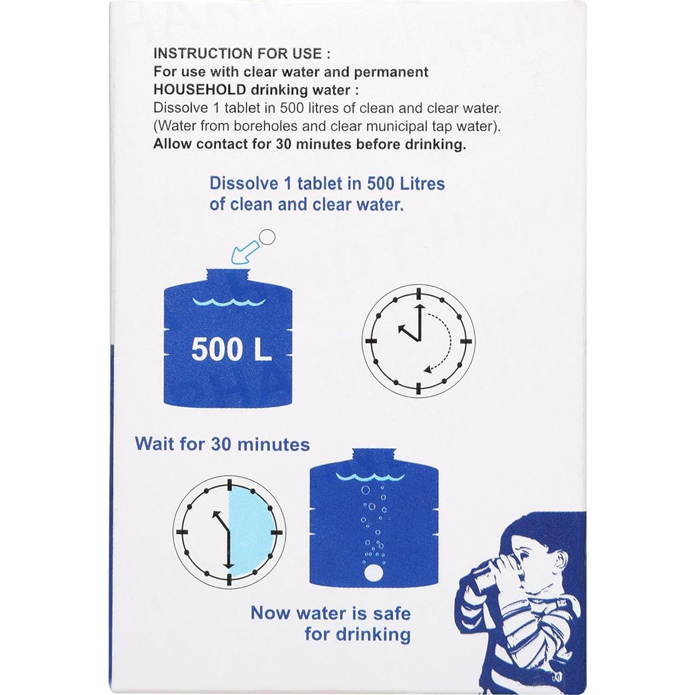 Tabletas Purificadoras de Agua Ef-Chlor 1.67g - 50 Unidades