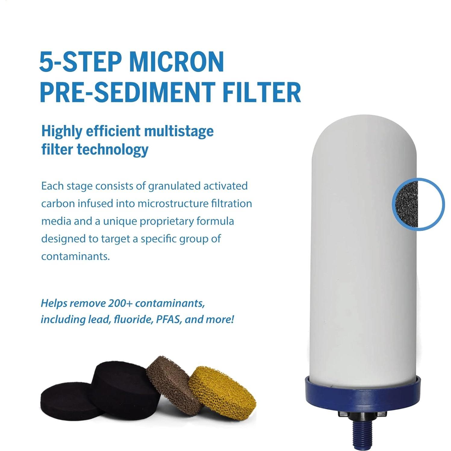 Filtro de Agua ProOne G2.0 de 7 cm - 2 Pack Certificado NSF