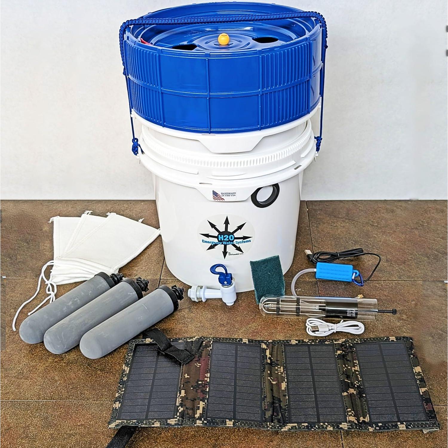 Purificador de Agua Portátil SHTFandGO Pozo de Gravedad UVC