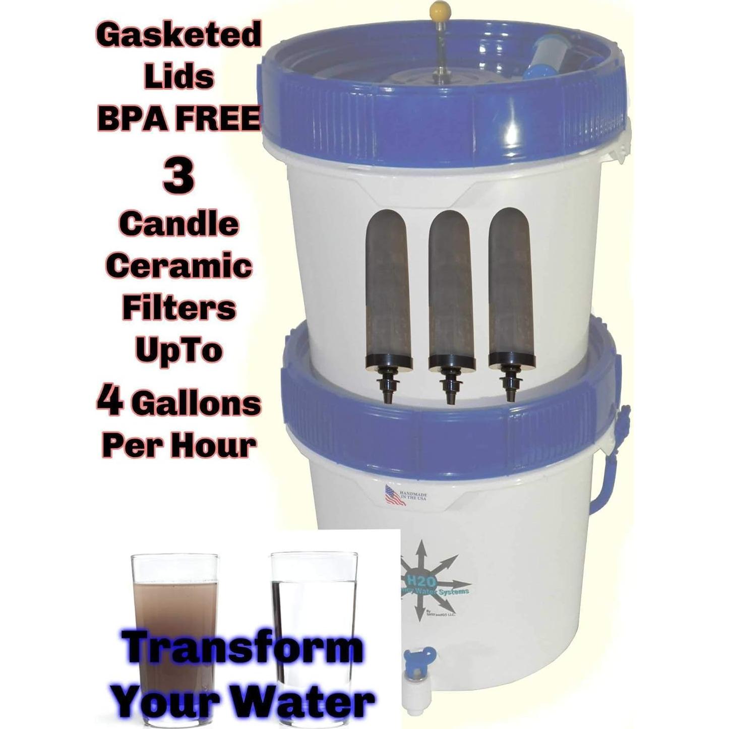 Purificador de Agua Portátil SHTFandGO Pozo de Gravedad UVC