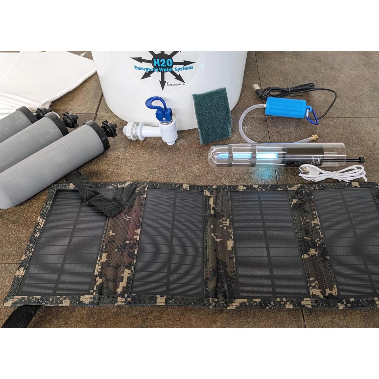 Purificador de Agua Portátil SHTFandGO Pozo de Gravedad UVC