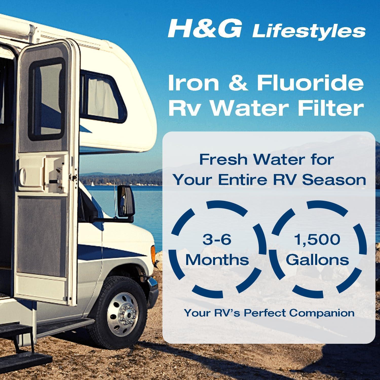 Filtro de Agua de Hierro H&G Lifestyles para RV 3/4" GHT