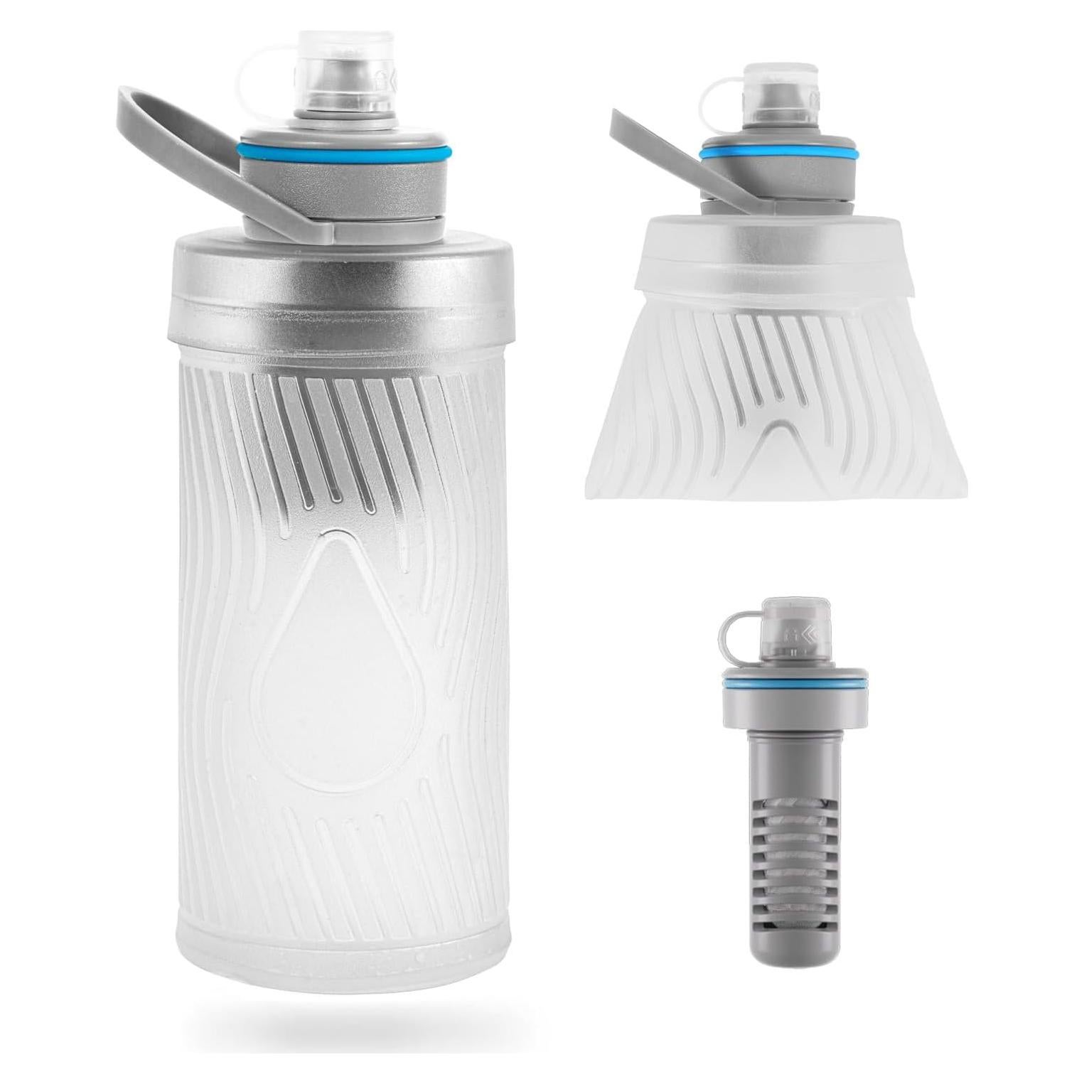 Botella de Agua Plegable Joypur K8801 con Filtro 700ml