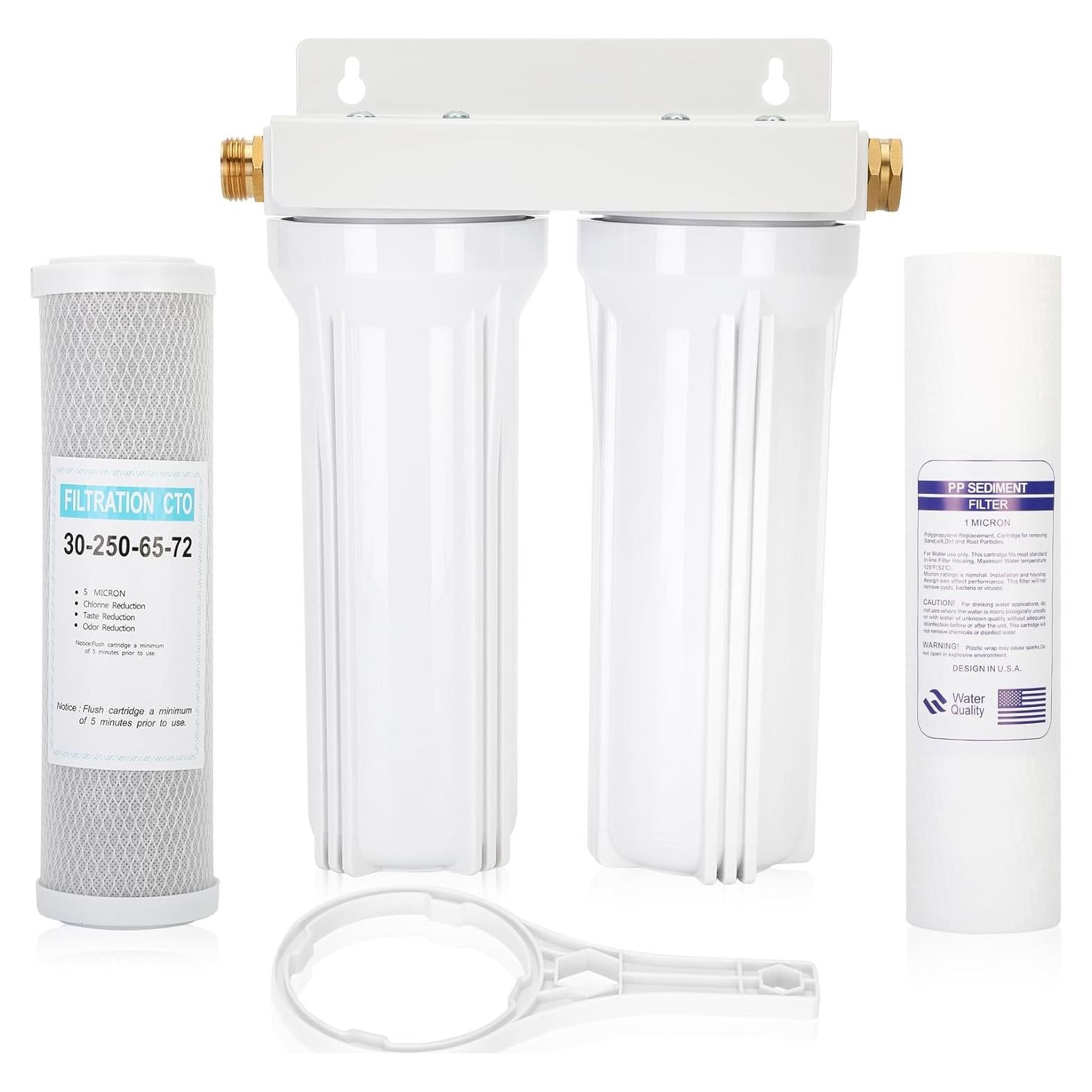 Filtro de Agua Doble Externo Drkerr para RV y Hogar 2.7kg