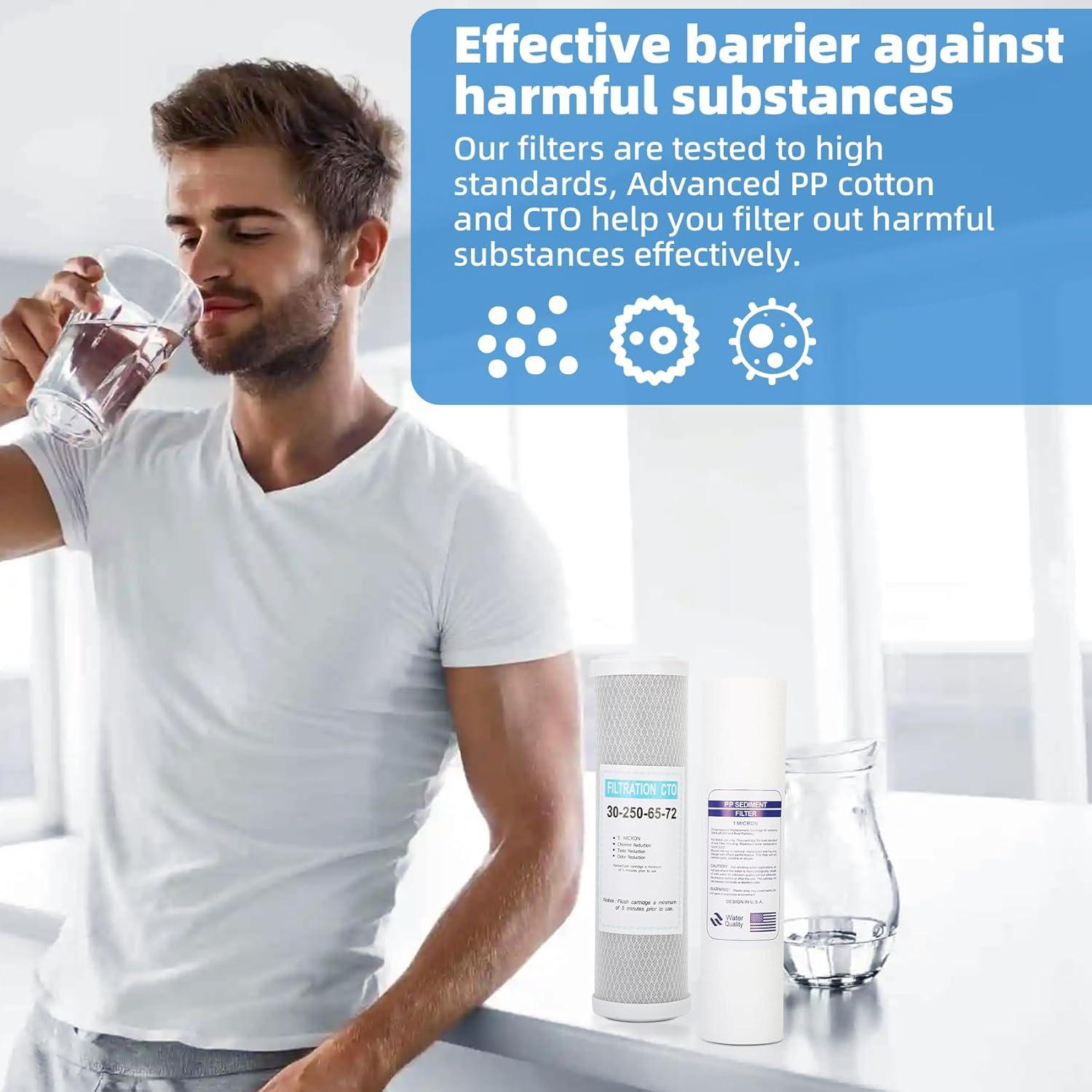 Filtro de Agua Doble Externo Drkerr para RV y Hogar 2.7kg