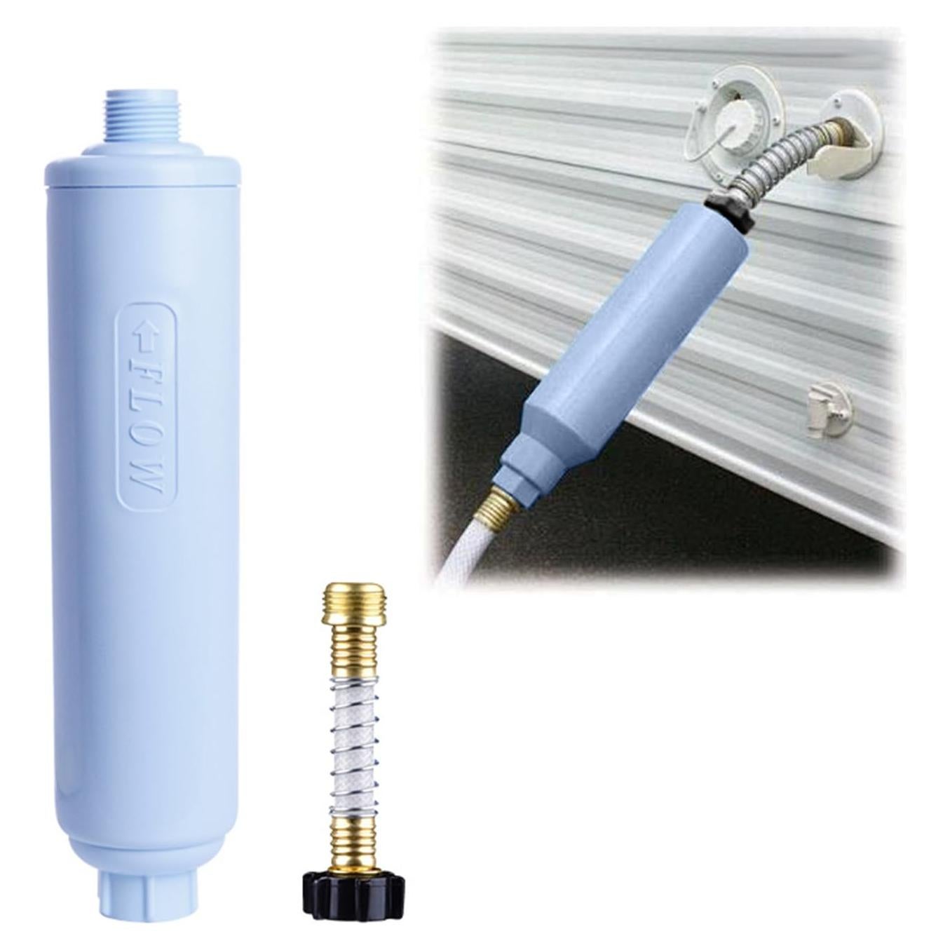 Filtro de Agua para RV Slrongpowlr con Protector de Manguera 27.9cm