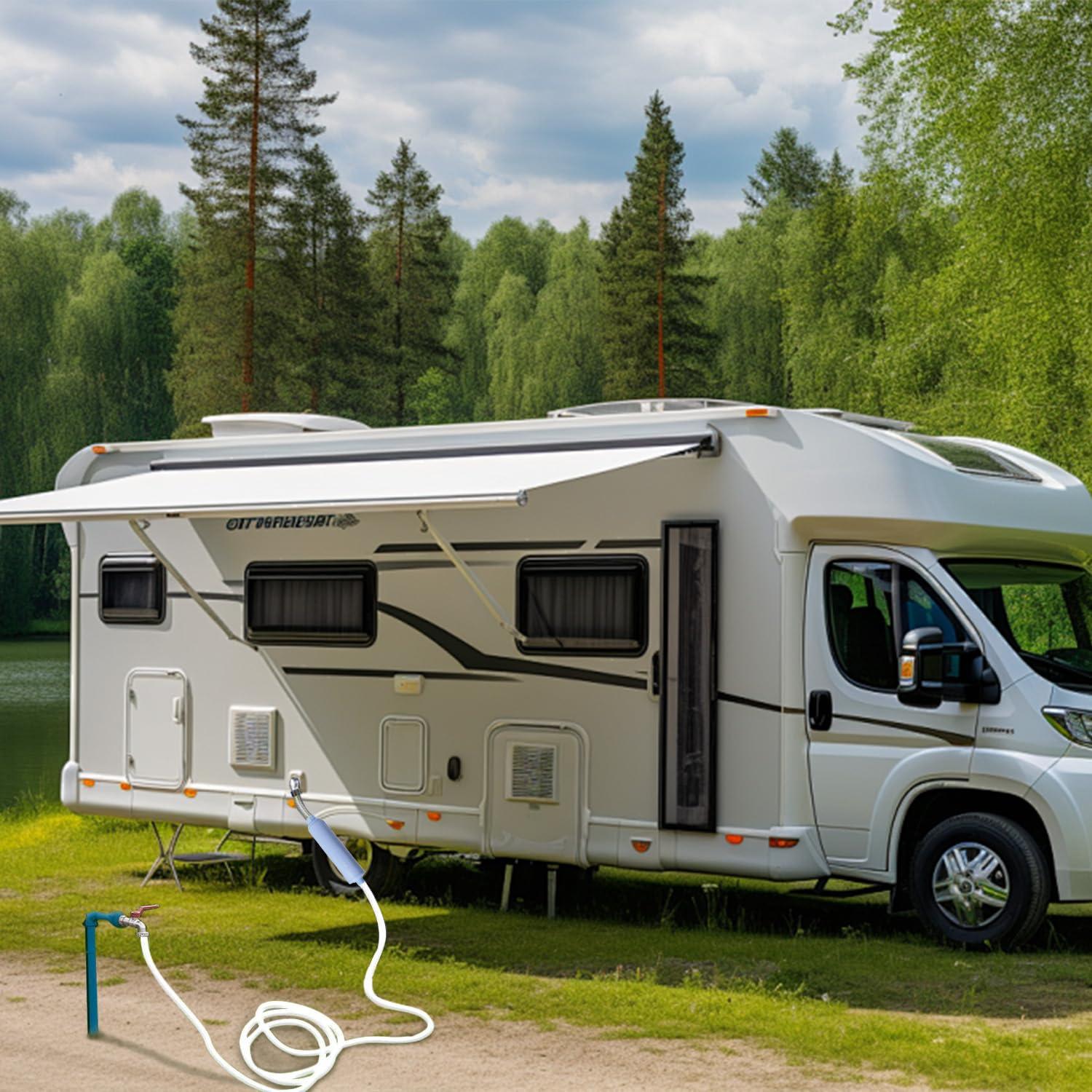 Filtro de Agua para RV Slrongpowlr con Protector de Manguera 27.9cm