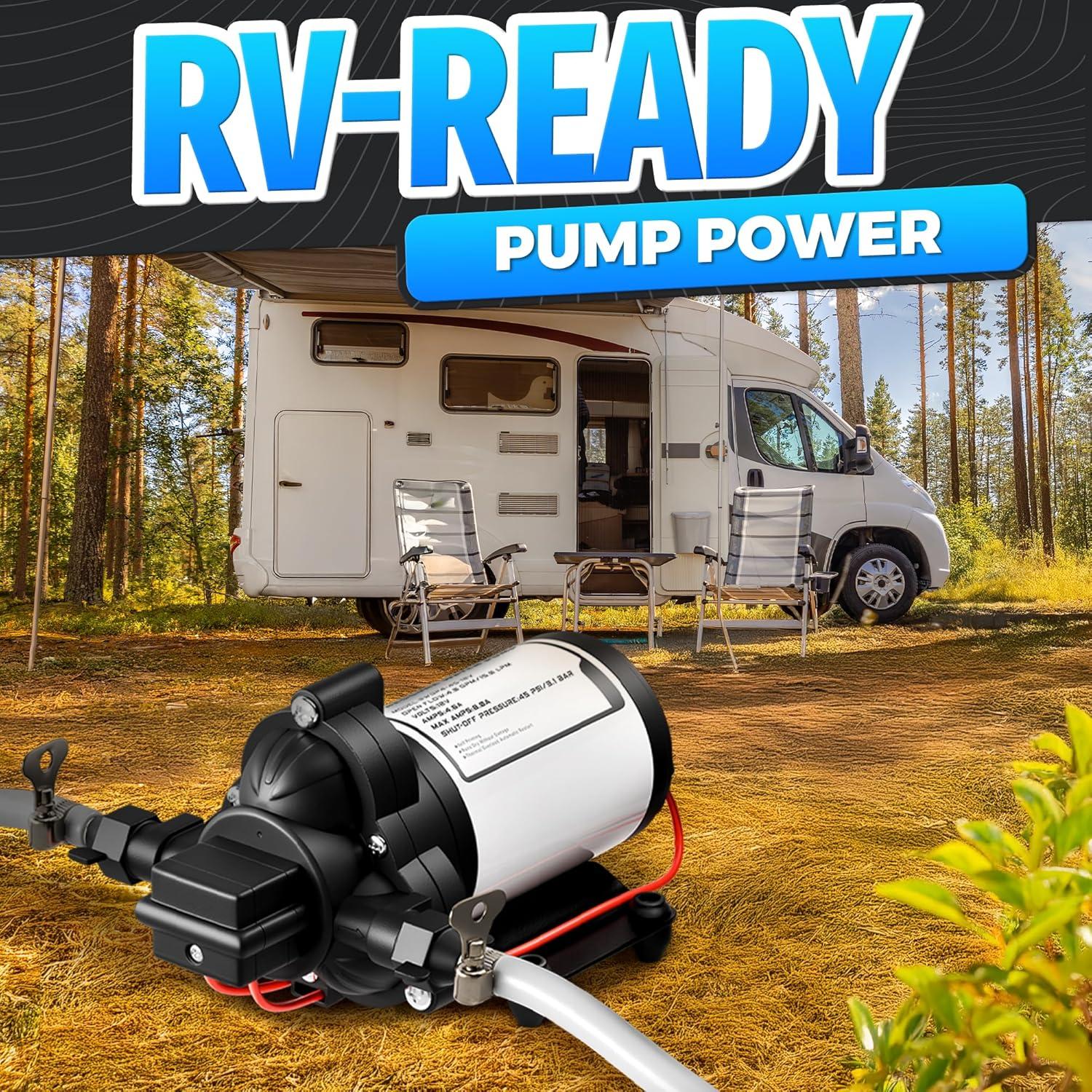 Bomba de Agua 12V LEGLO IWP Autocebante 4 GPM 45 PSI