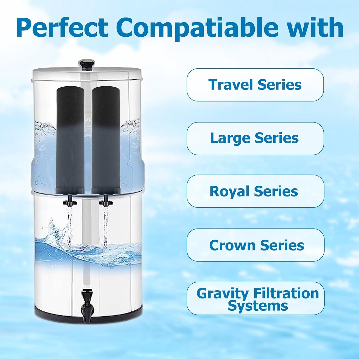 Filtros de Agua de Carbono Activado Larayci LN-BWF-4, Paquete de 4