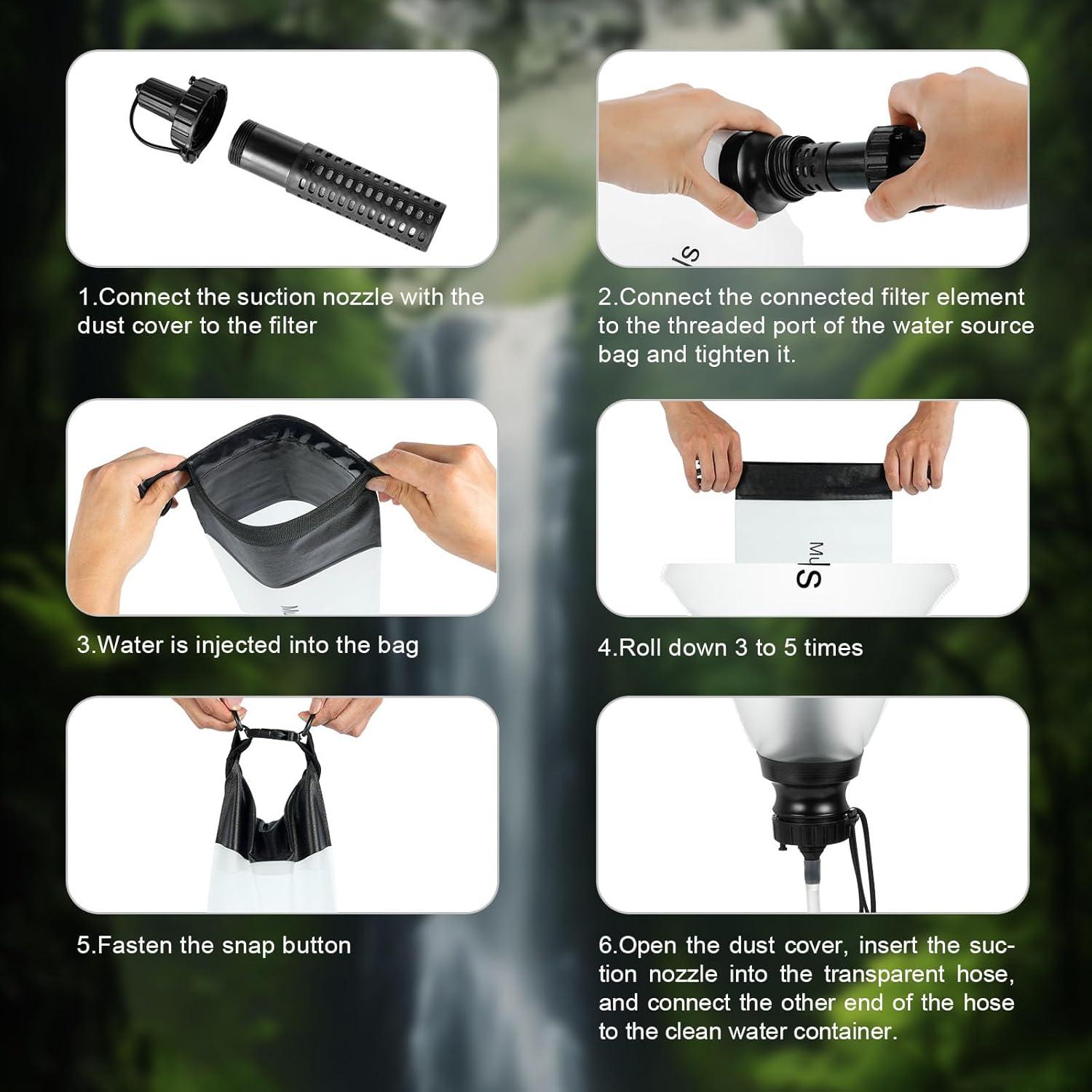 Filtro de Agua por Gravedad MultiSavePuls 3L para Camping