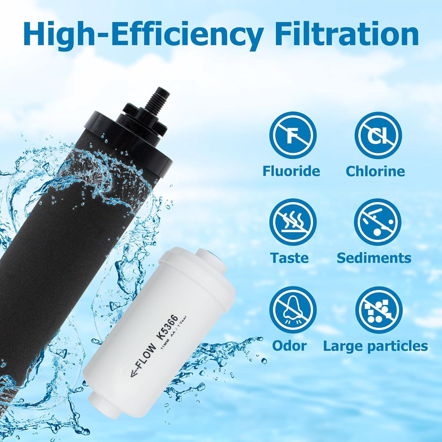 Filtro de Agua por Gravedad Larayci Compatible Berkey 4 Unidades