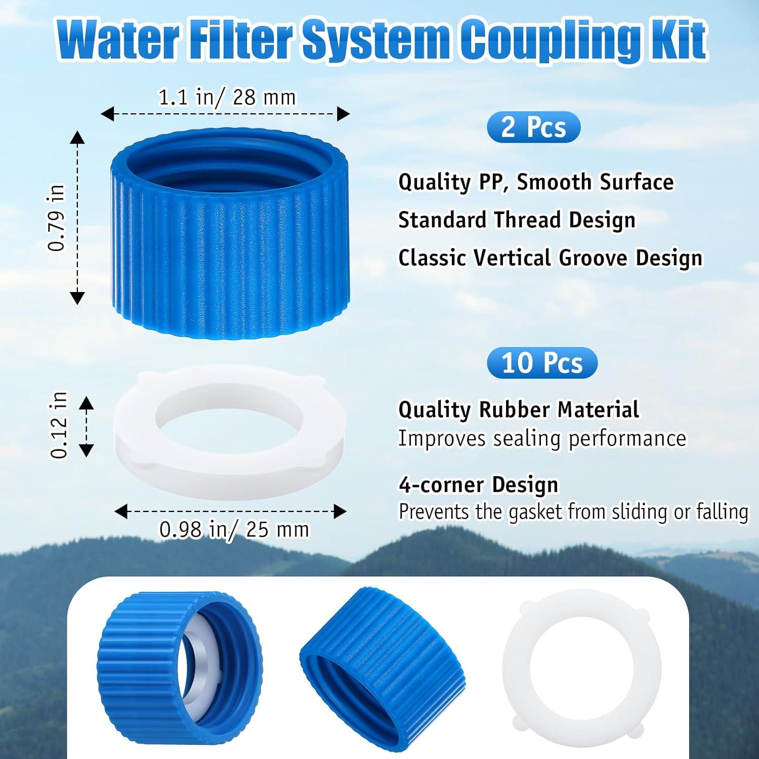 Kit de Acoplamiento de Filtro de Agua Enhon 28mm - 2 Pcs