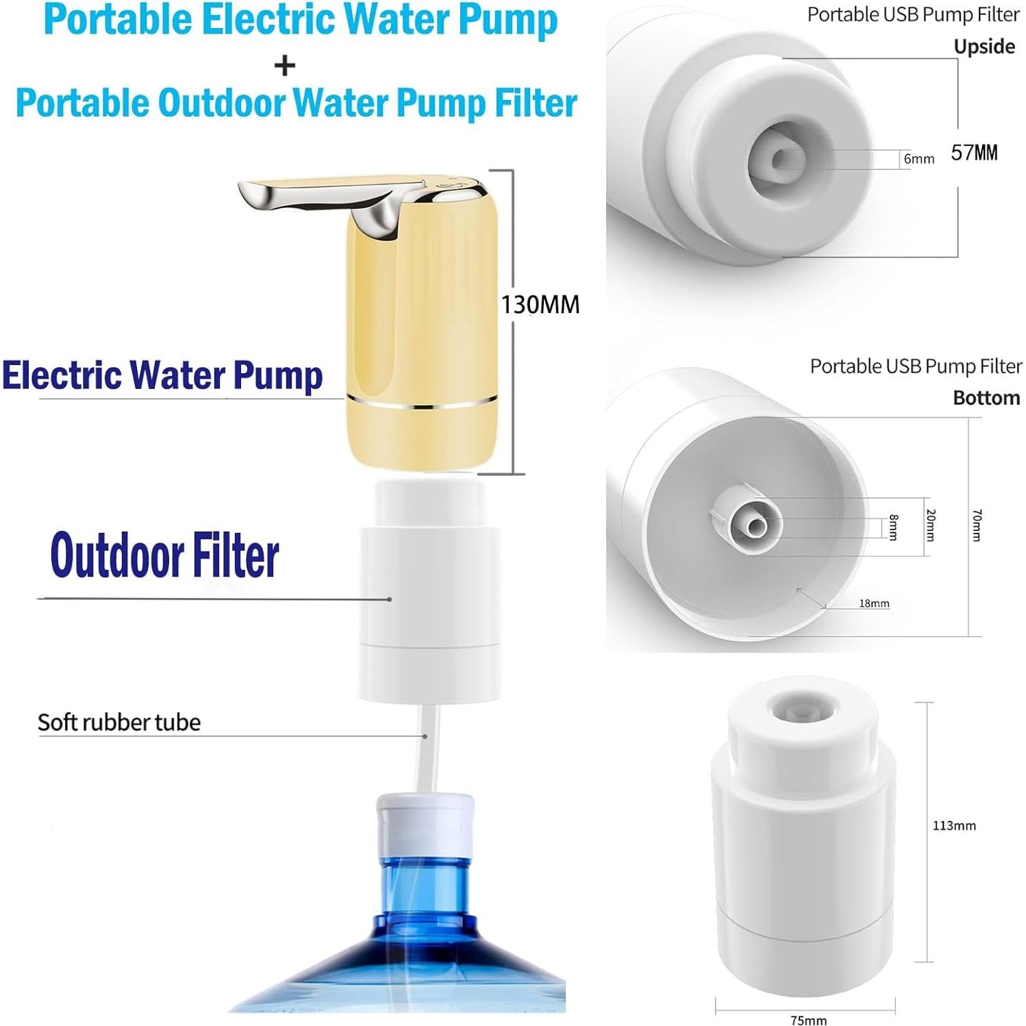Dispensador de Agua Eléctrico CoolWAY 5 Galones con Filtro