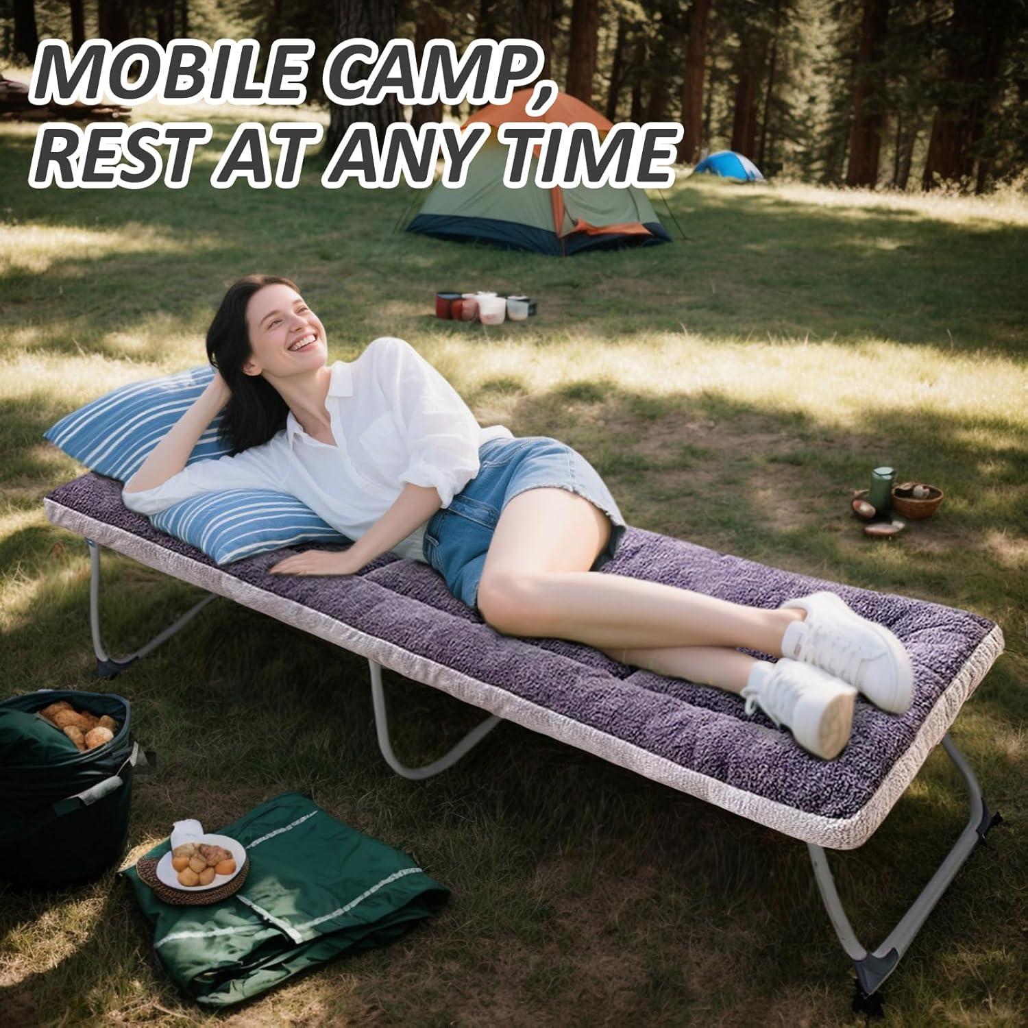 Almohadilla de Camping Gruesa Flantree 190.5x68.5cm Antideslizante