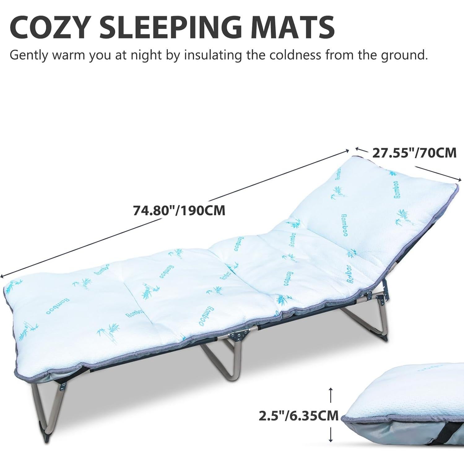 Almohadilla de Camping Gehannah 189.9x70.1 cm Suave y Liviana