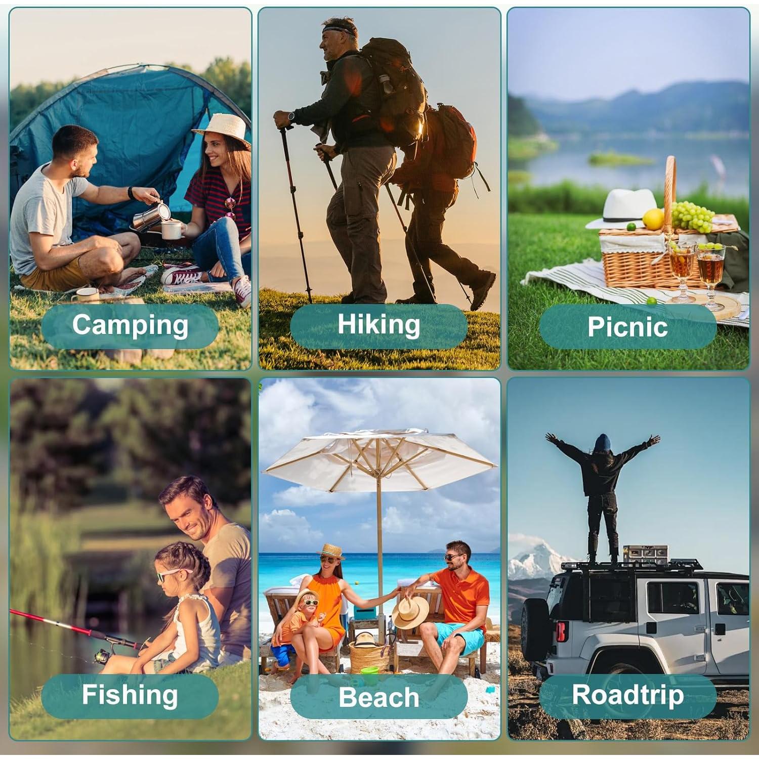 Colchón de Camping MINGPINHUIUS Inflable 196x71cm con Almohada