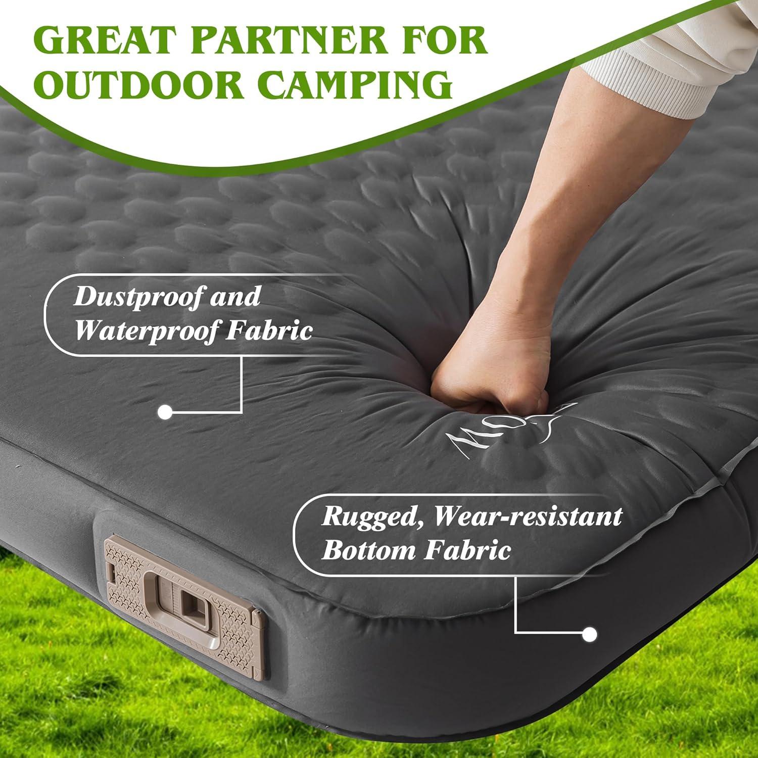 Almohadilla de dormir autoinflable Aiivow 203.9x76cm gris